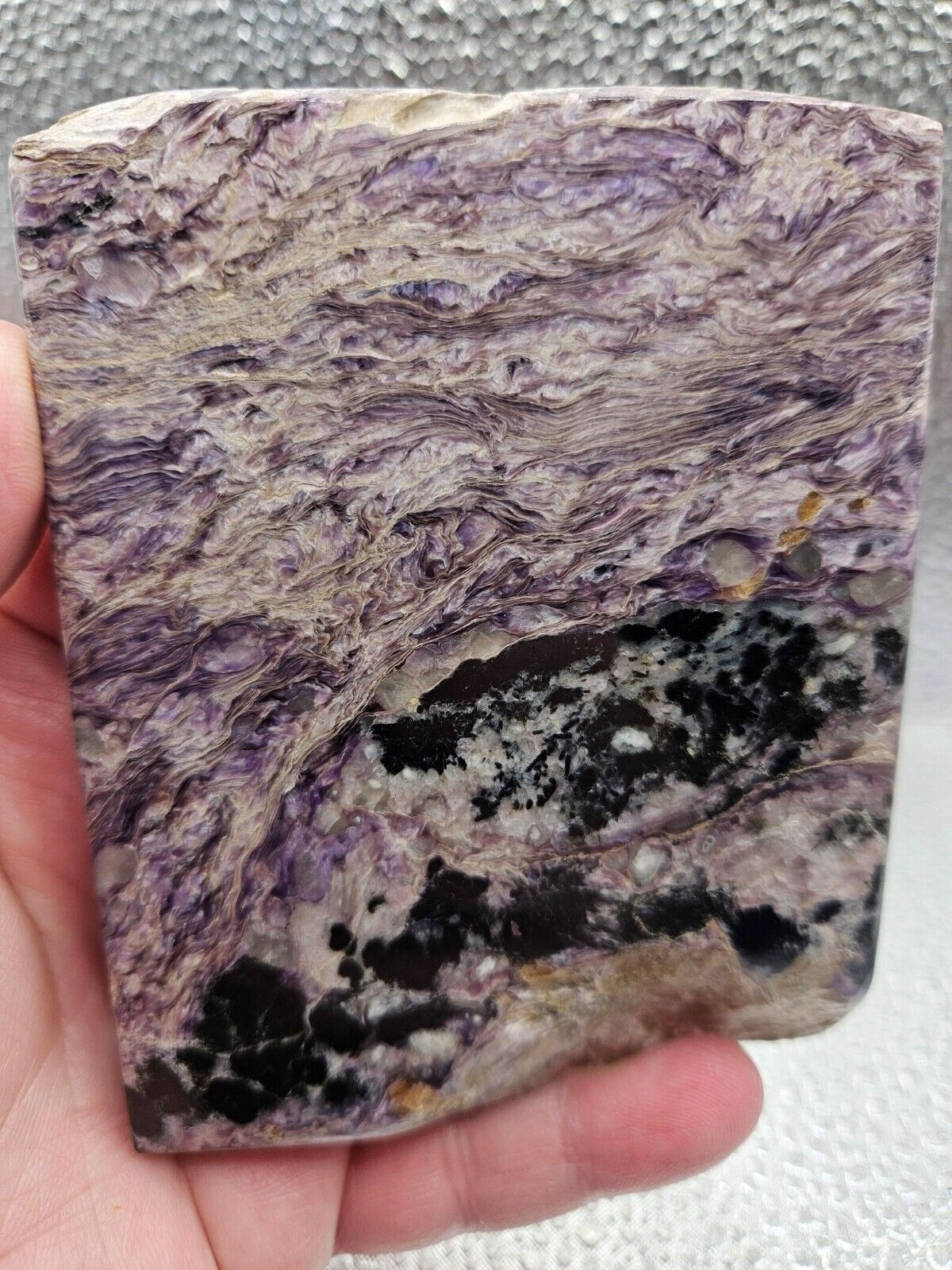 285g Charoite Rough Mineral Polished Specimen High Quality Yakutia-Russia