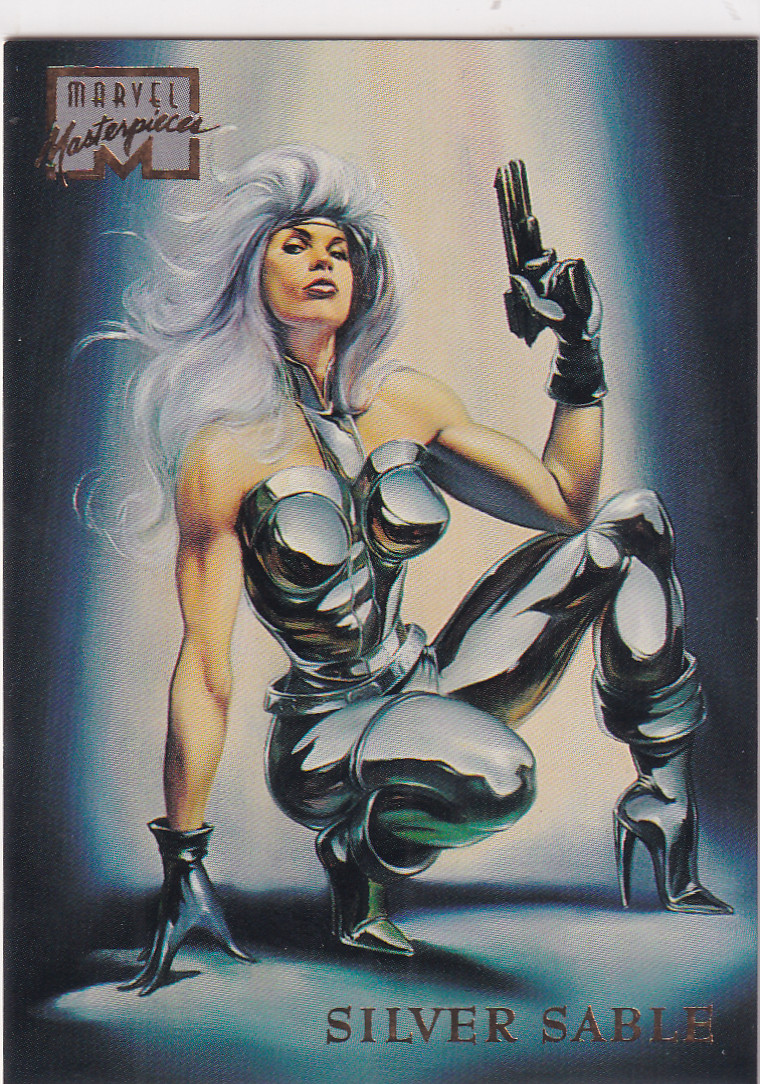 1996 Fleer/Skybox Marvel Masterpieces Silver Sable #43 Julie