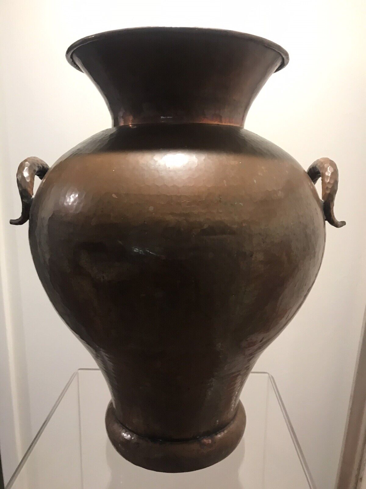 21 1/2\' Egidio Casagrande Italian Copper Vase Urn Borgo Valsugana Italy