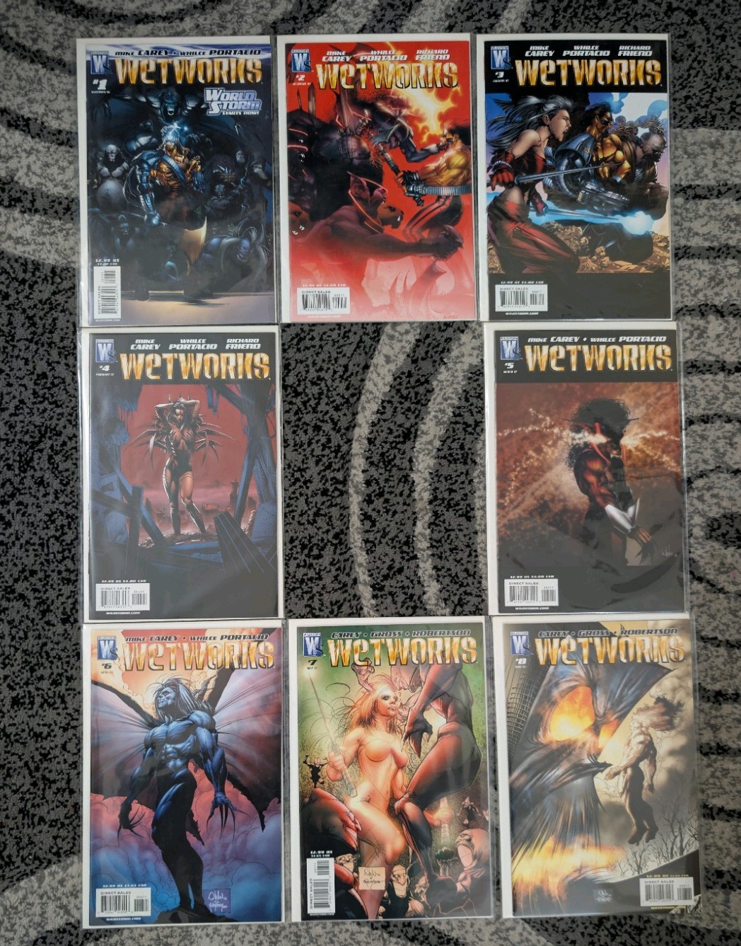 Wetworks Comic Book Bundle #1-8 2007, Wildstorm