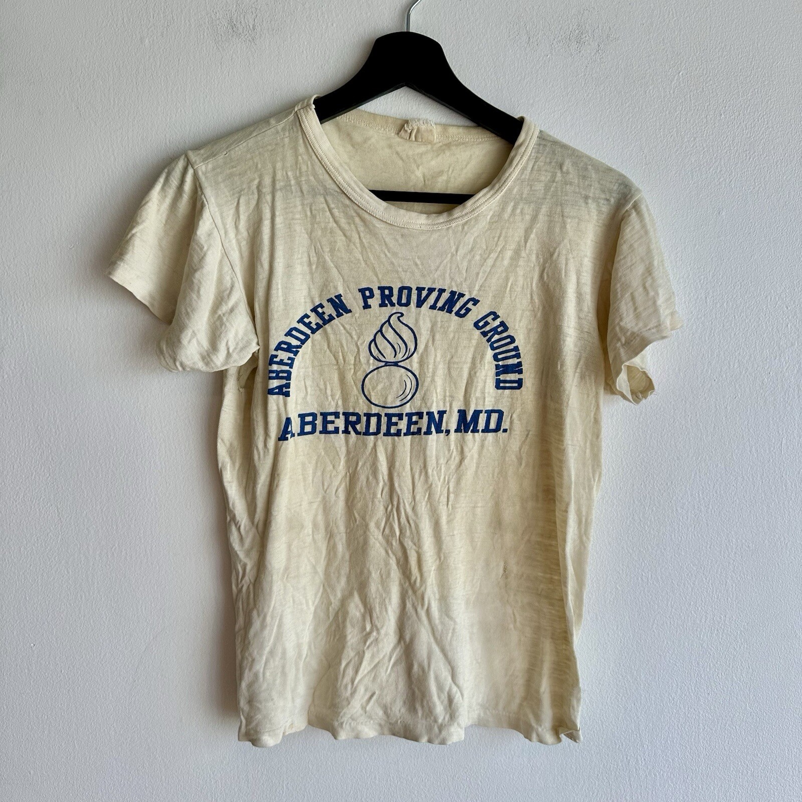 WWII US Army PT Shirt Aberdeen Proving Ground Armor Maryland
