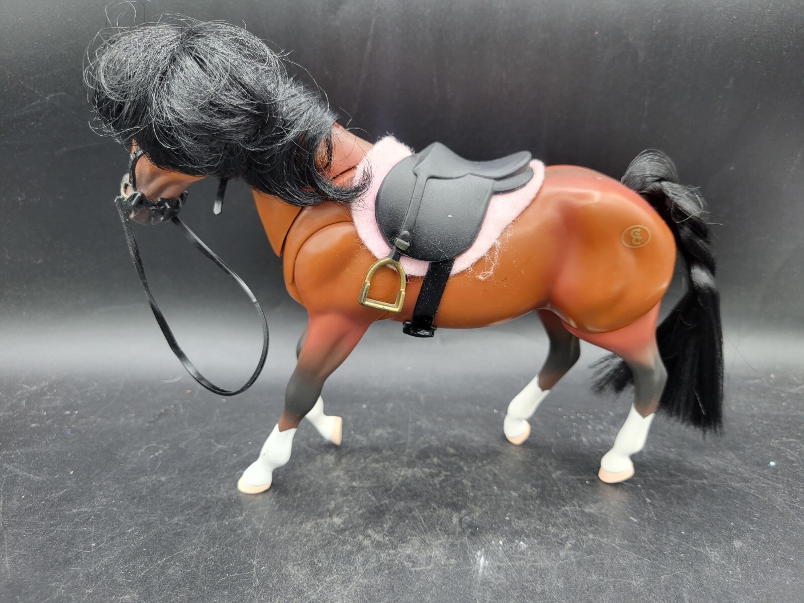 Vintage 1996 Empire Grand Champion Toy Model Horse Tripple Action Bay Stallion 