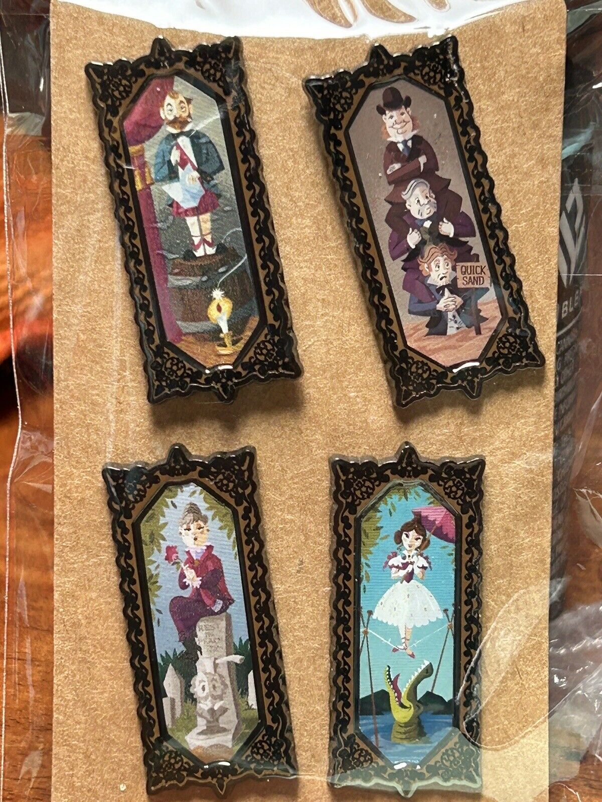NEW Loungefly Disney Haunted Mansion (4) Piece Stretching Pin Set