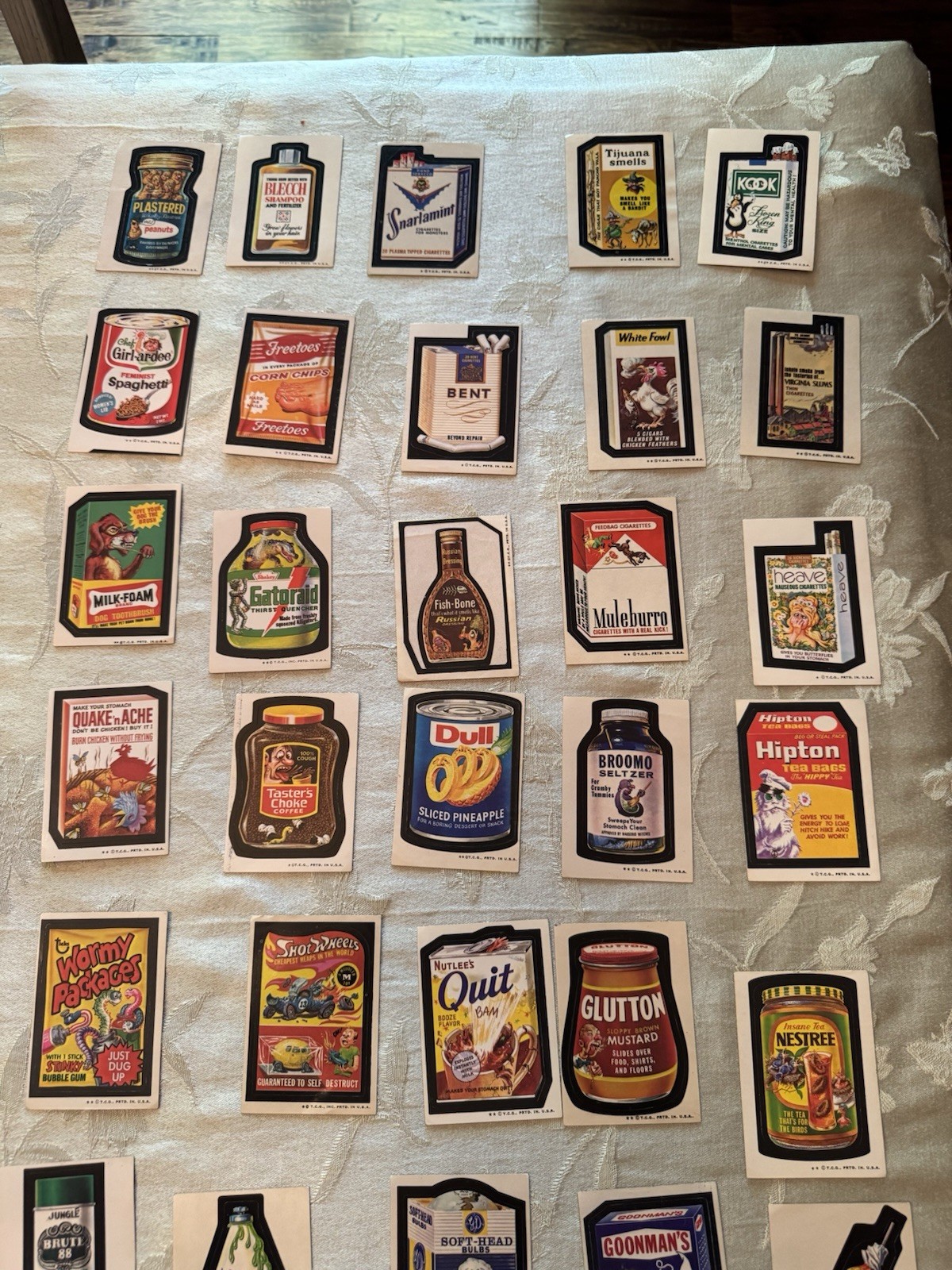 VTG  1970s Topps Wacky Packages Lot of 119 - ALL UNPEELED TAN BACKS - 93 Unique