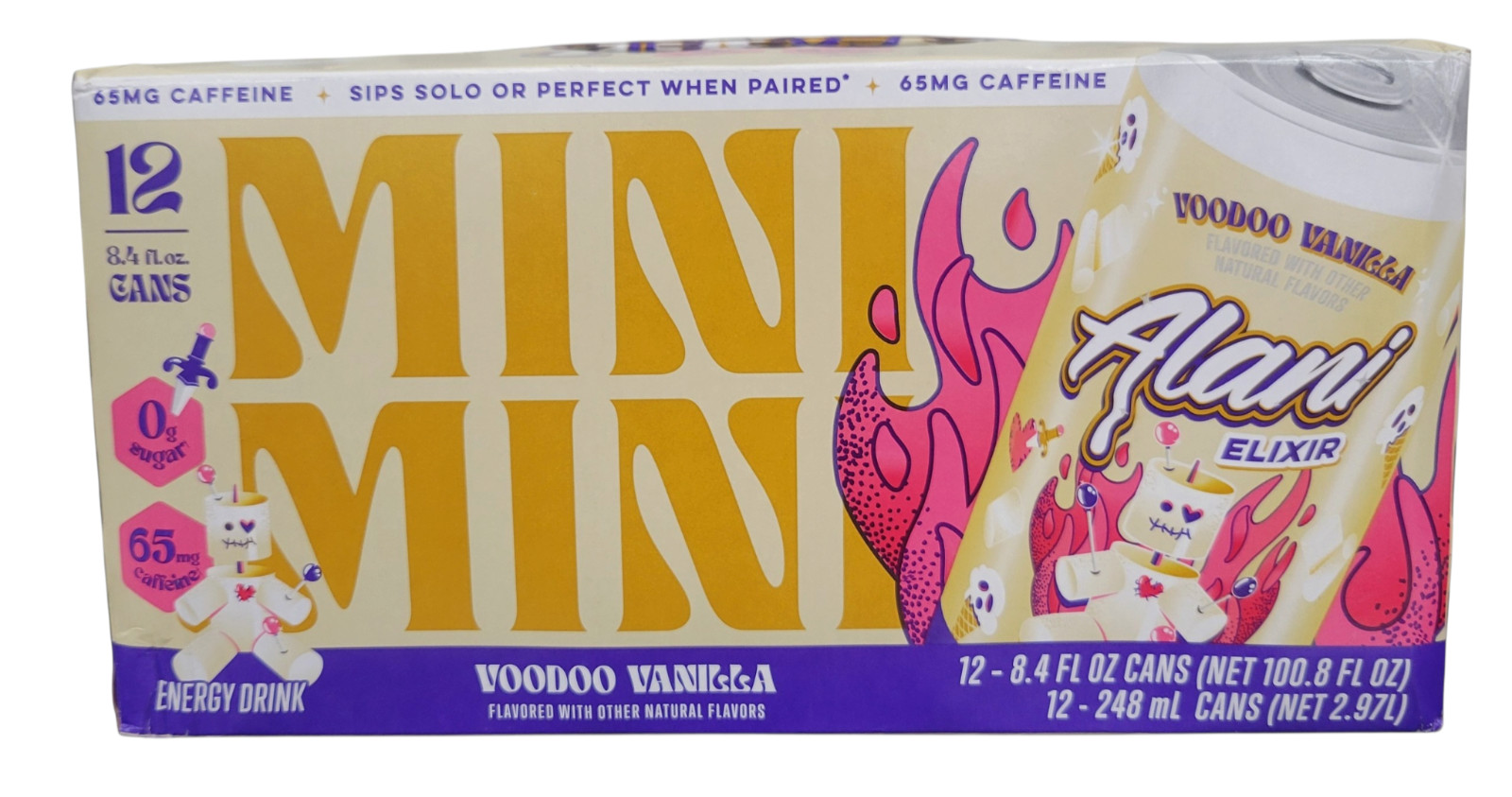 Limitd Edition Voodoo Vanilla Mini Alani Elixir Energy Drink 12 Pack New Limitd Edition Voodoo Vanilla Mini Alani Elixir Energy Drink 12 Pack New