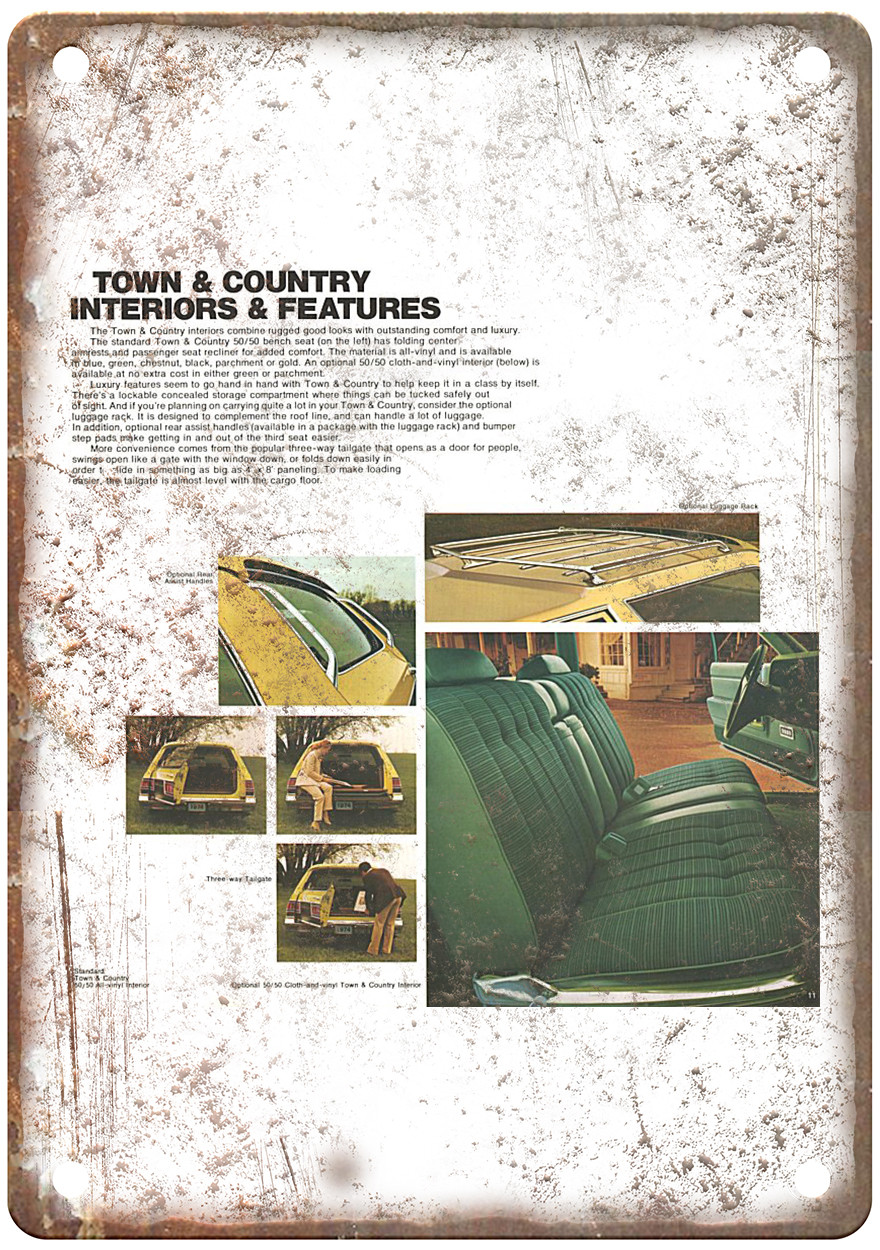 1974 Chrysler Vintage Auto Ad Retro Look Metal Sign AM4641 1974 Chrysler Vintage Auto Ad Retro Look Metal Sign AM4641