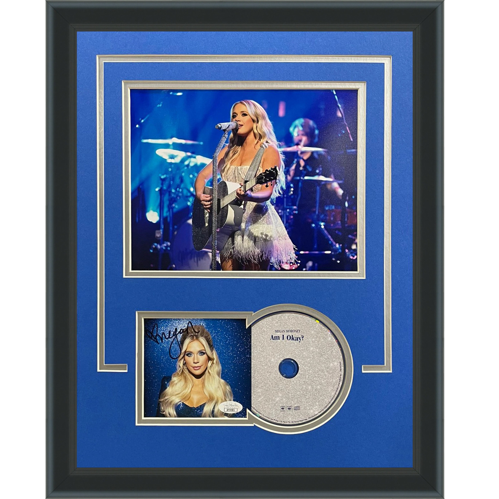 Megan Moroney Autographed Am I Ok? Deluxe Framed CD and Cover - JSA Megan Moroney Autographed Am I Ok? Deluxe Framed CD and Cover - JSA