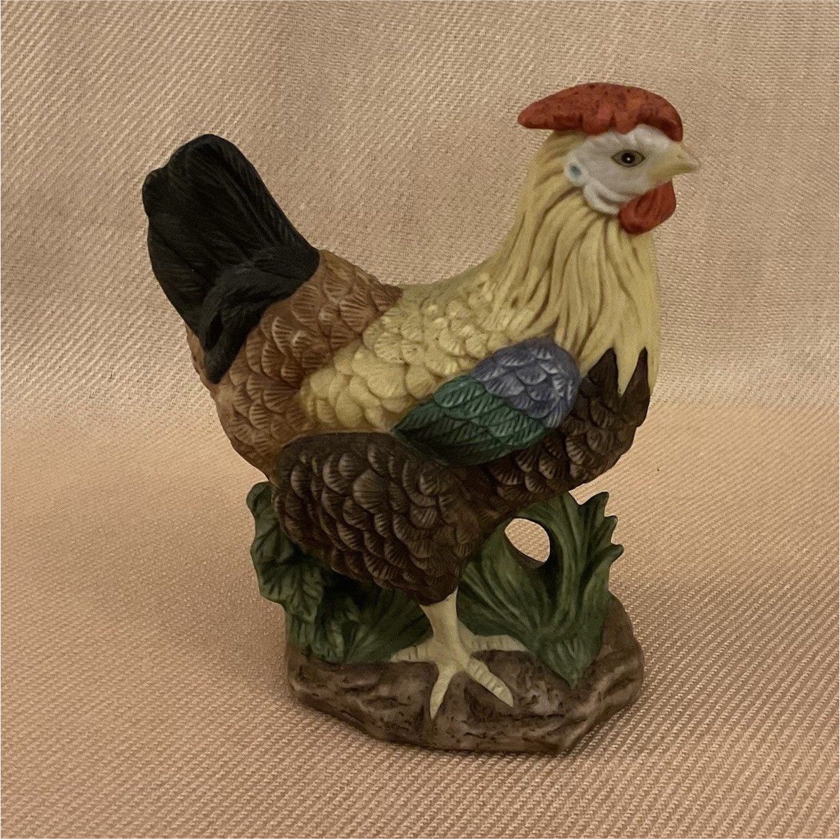 Lefton China Porcelain Rooster Chicken Figurine #11304 1997