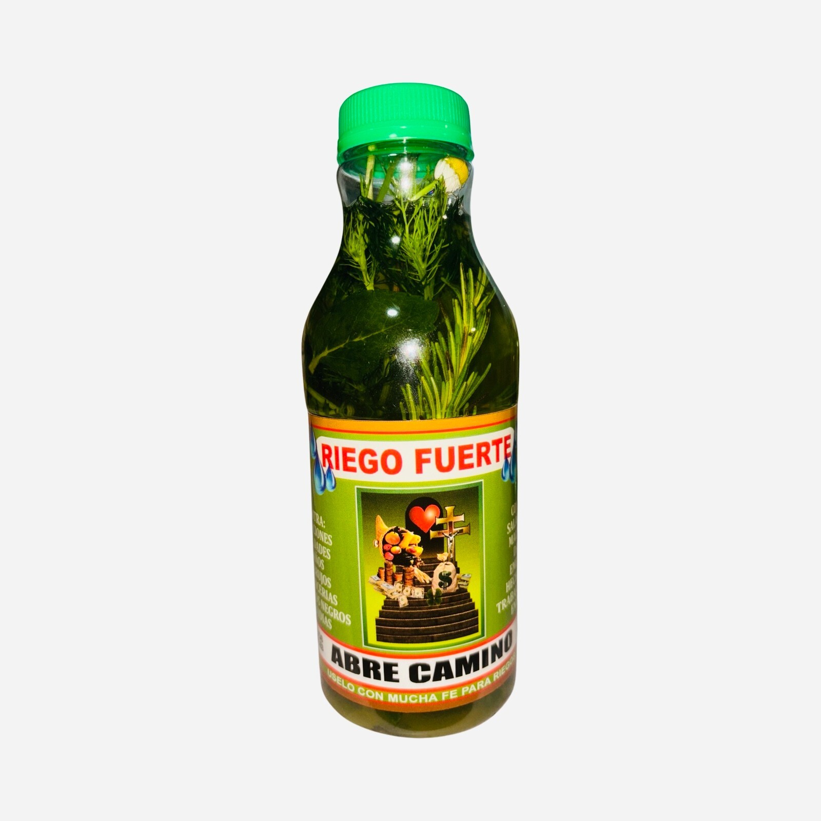 RIEGO FUERTE Abre Camino Para Limpias Buena Suerte Dinero Exito Abundancia 16 oz