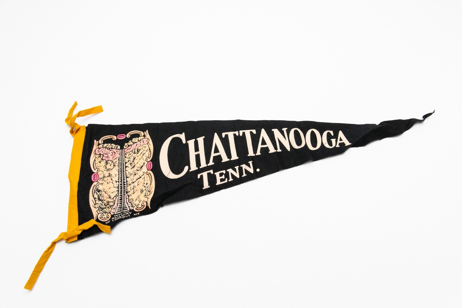 Vintage Incline Railway Chattanooga Tennessee Souvenir Felt Pennant 26\