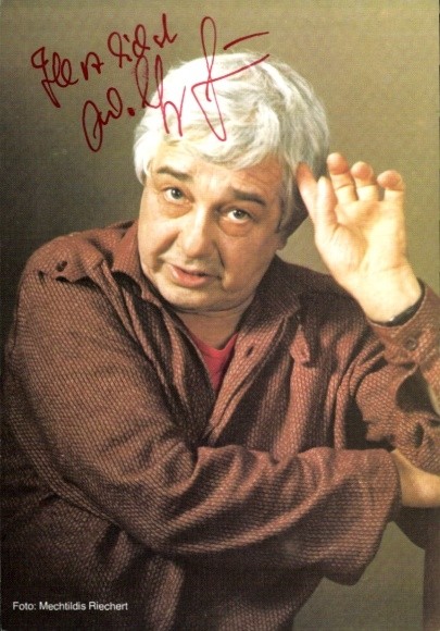 Postcard actor Wolfgang Gruner, portrait, autograph - 10905769