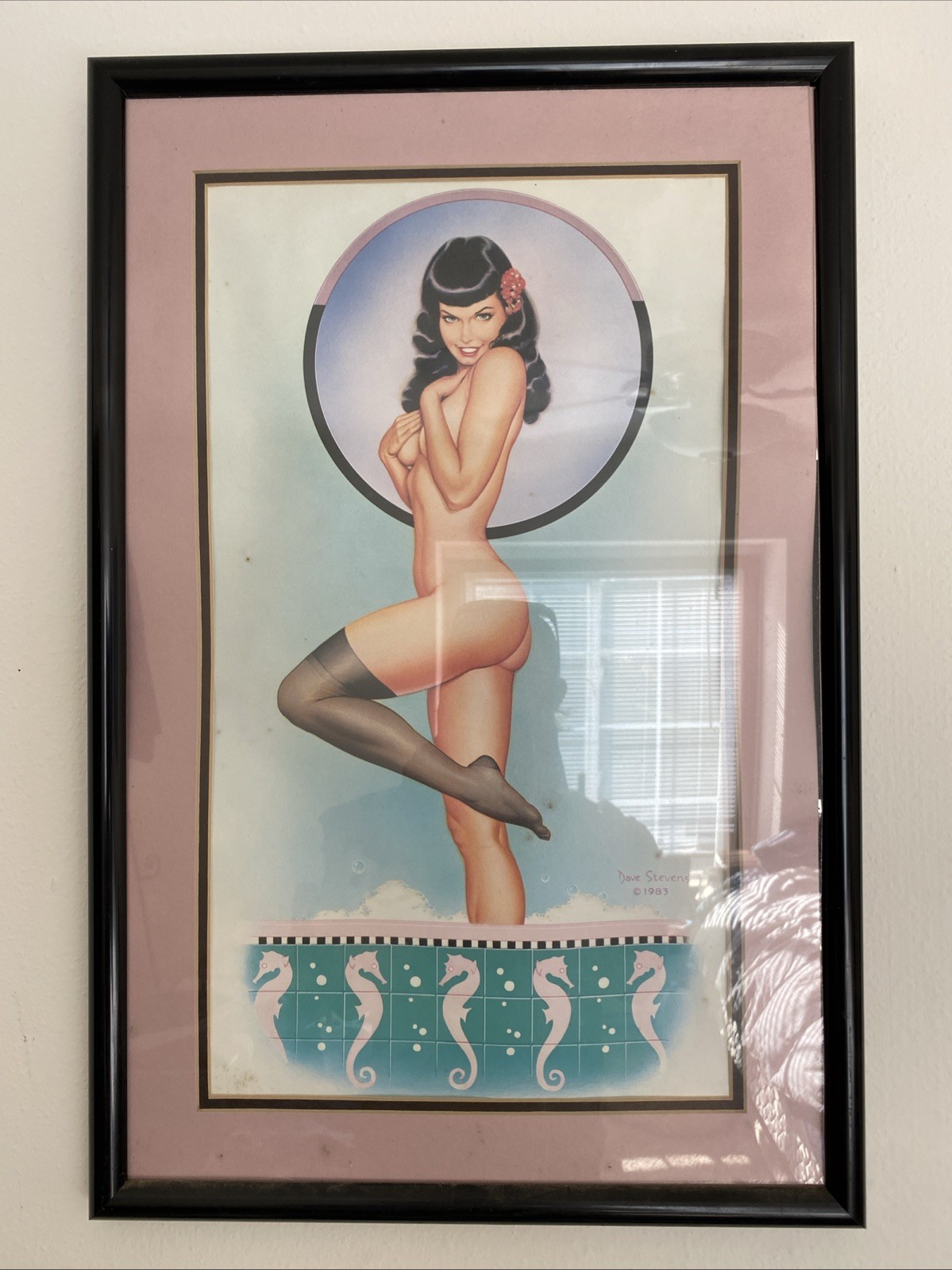 Betty's Bath Dave Stevens signed numbered Gallery Edition Print Bettie Page