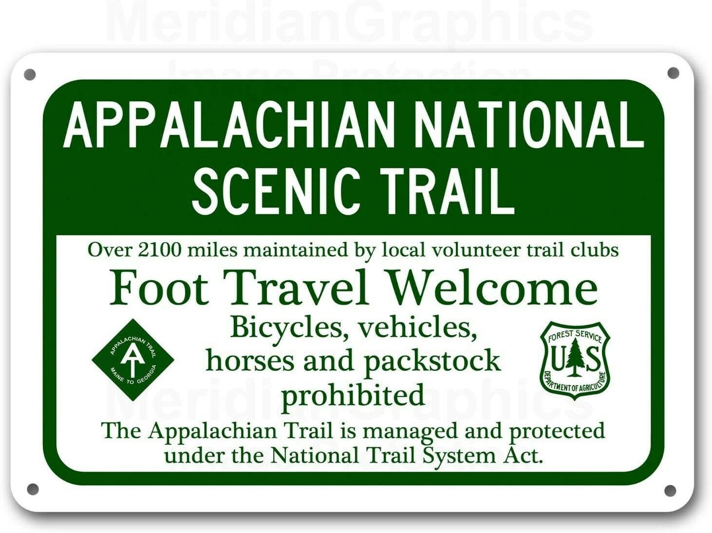 Tin Metal Signs Appalachian Trail Sign Aluminum National Scenic Trail Thru Hiki Tin Metal Signs Appalachian Trail Sign Aluminum National Scenic Trail Thru Hiki