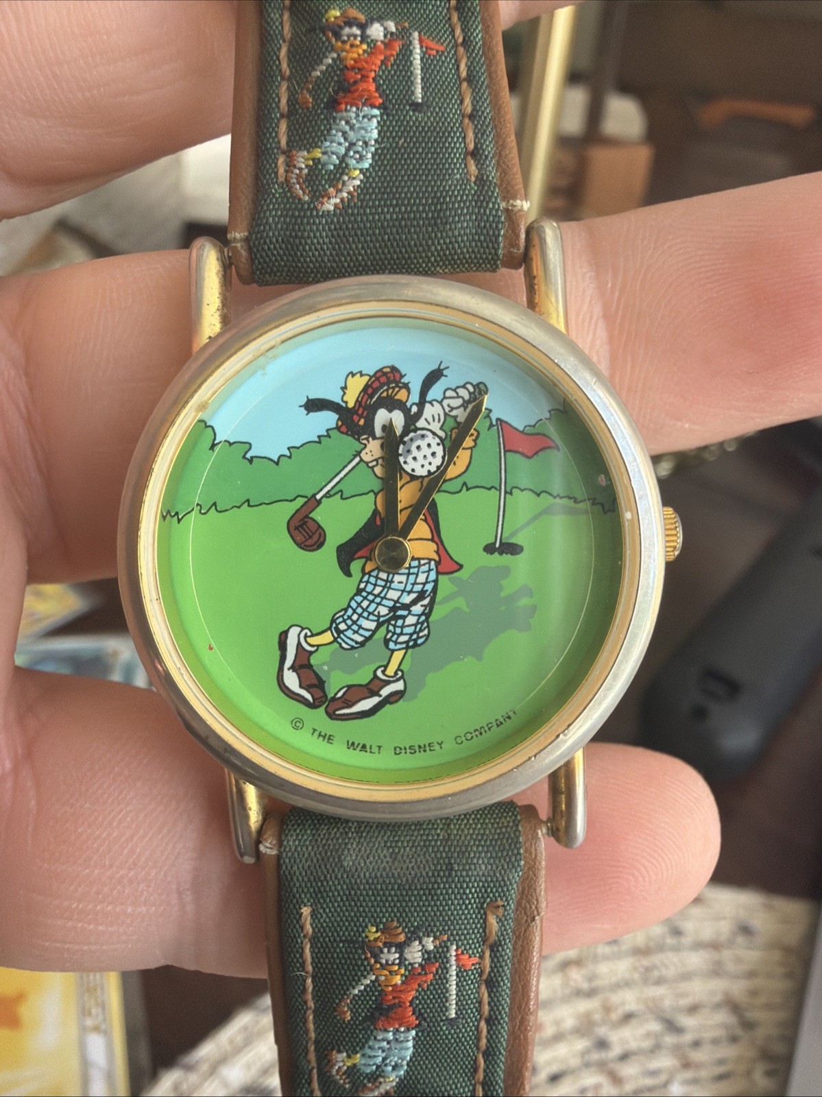 Vintage Rare Disney Store Valdawn Goofy Golfing Watch *NEW BATTERY*