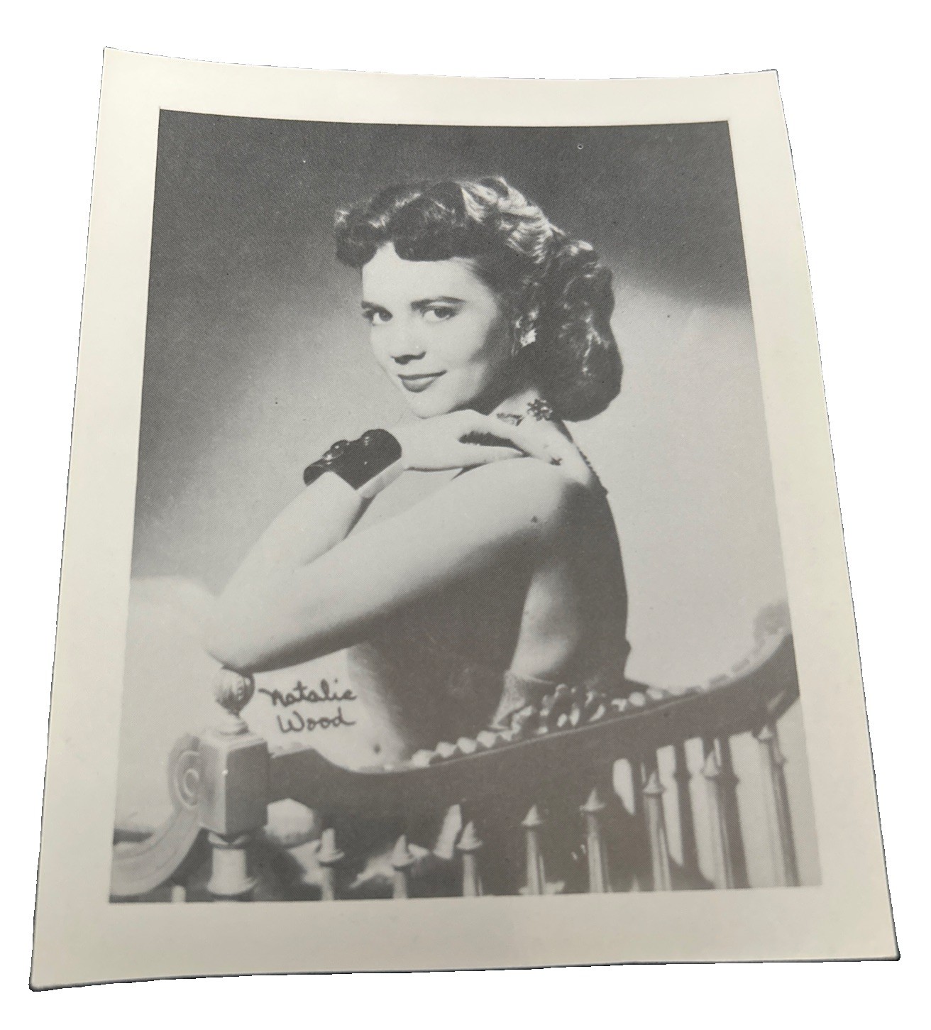 Natalie Wood B/W Hollywood Fan Club Press Photo