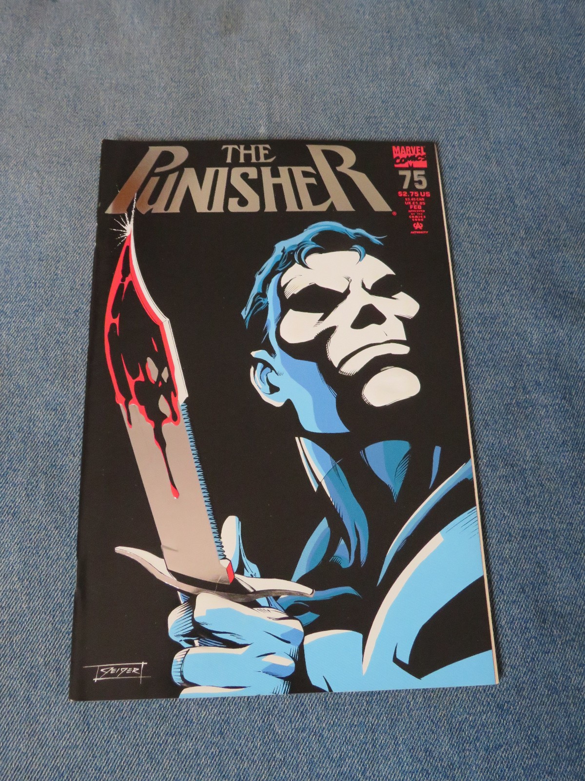 The Punisher #75 Newsstand Variant (Marvel Comics February 1993) Bagged/Boarded