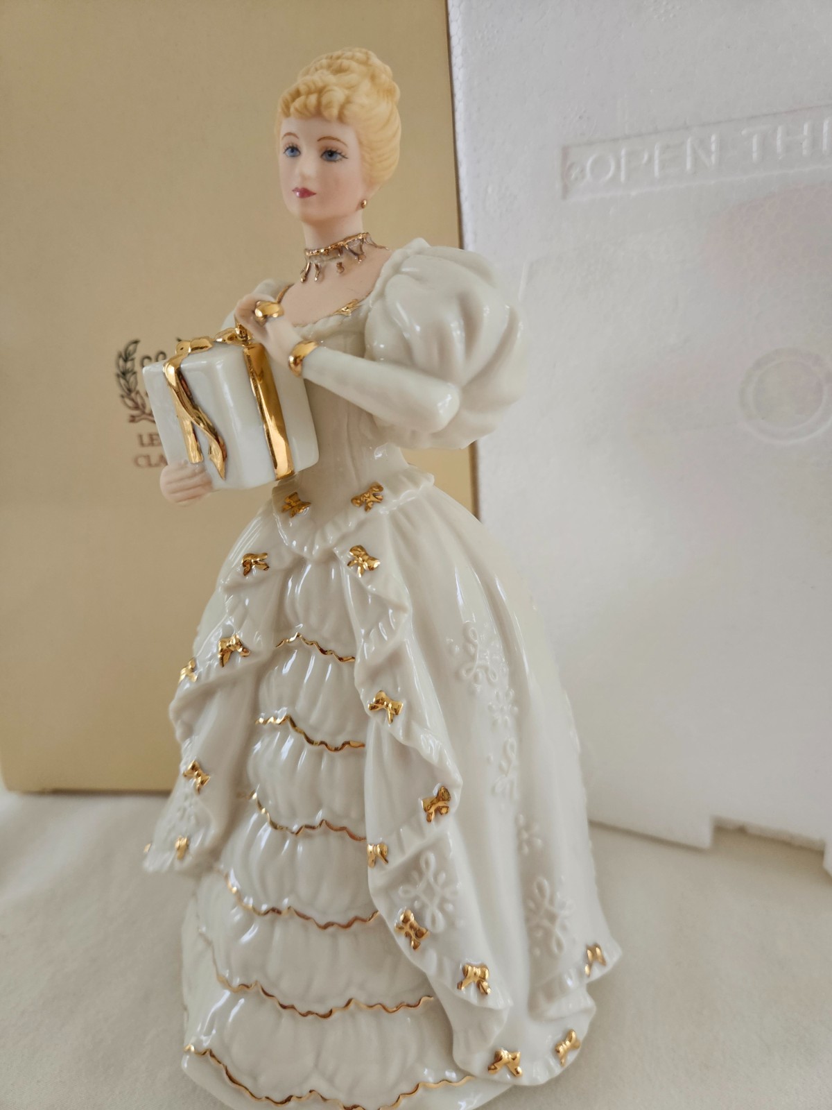 1997 Lenox Ivory Christmas Gift, Limited Edition, Original Box & COA