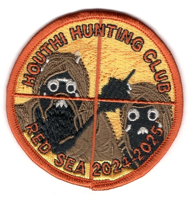 OPERATION PROSPERITY GUARDIAN RED SEA 2024-25 vêlkrö PATCH: HOUTHI HUNTING CLUB