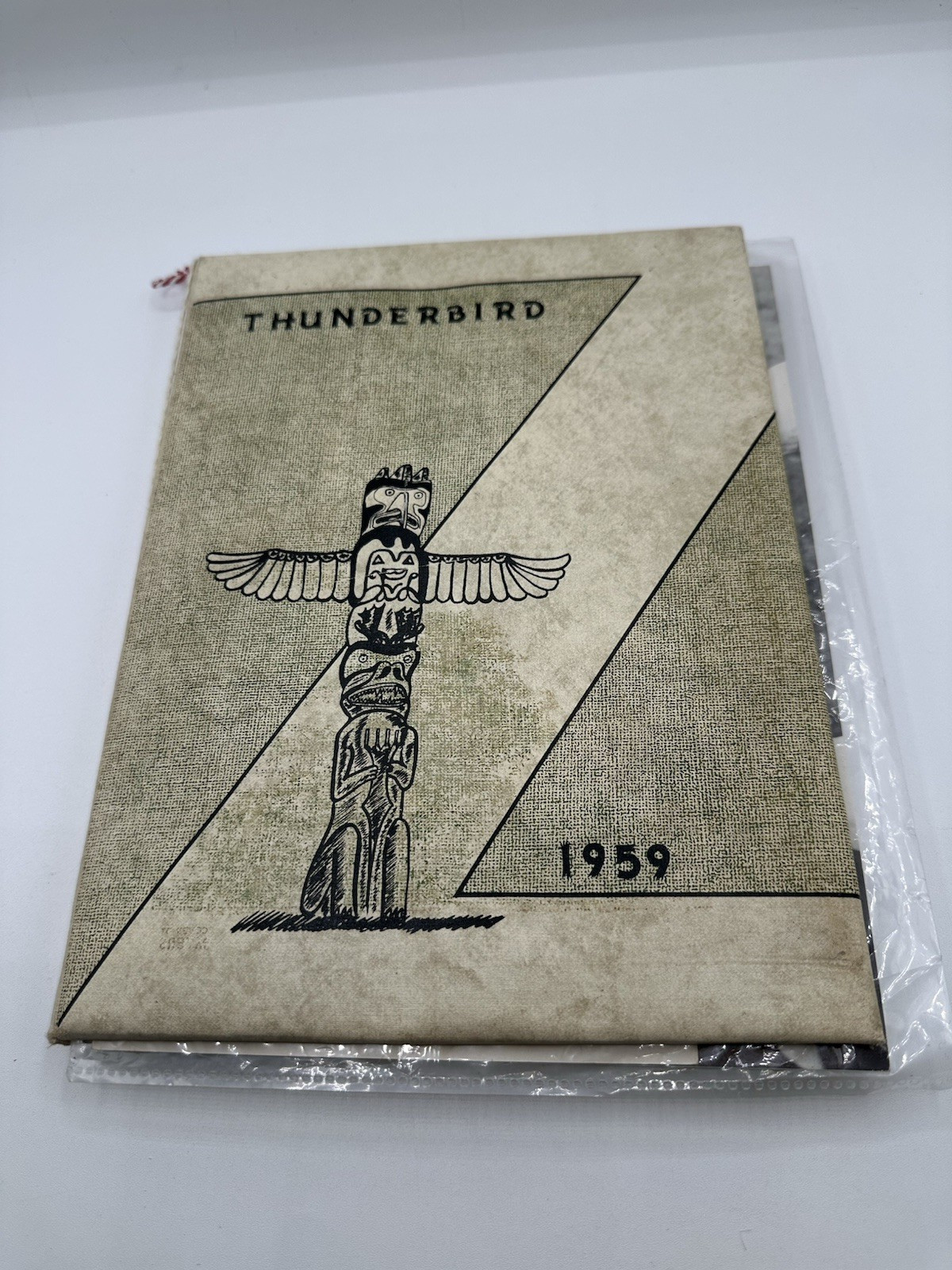 Vintage 1959 Thunderbird Yearbook from Casper College, Casper Wyoming