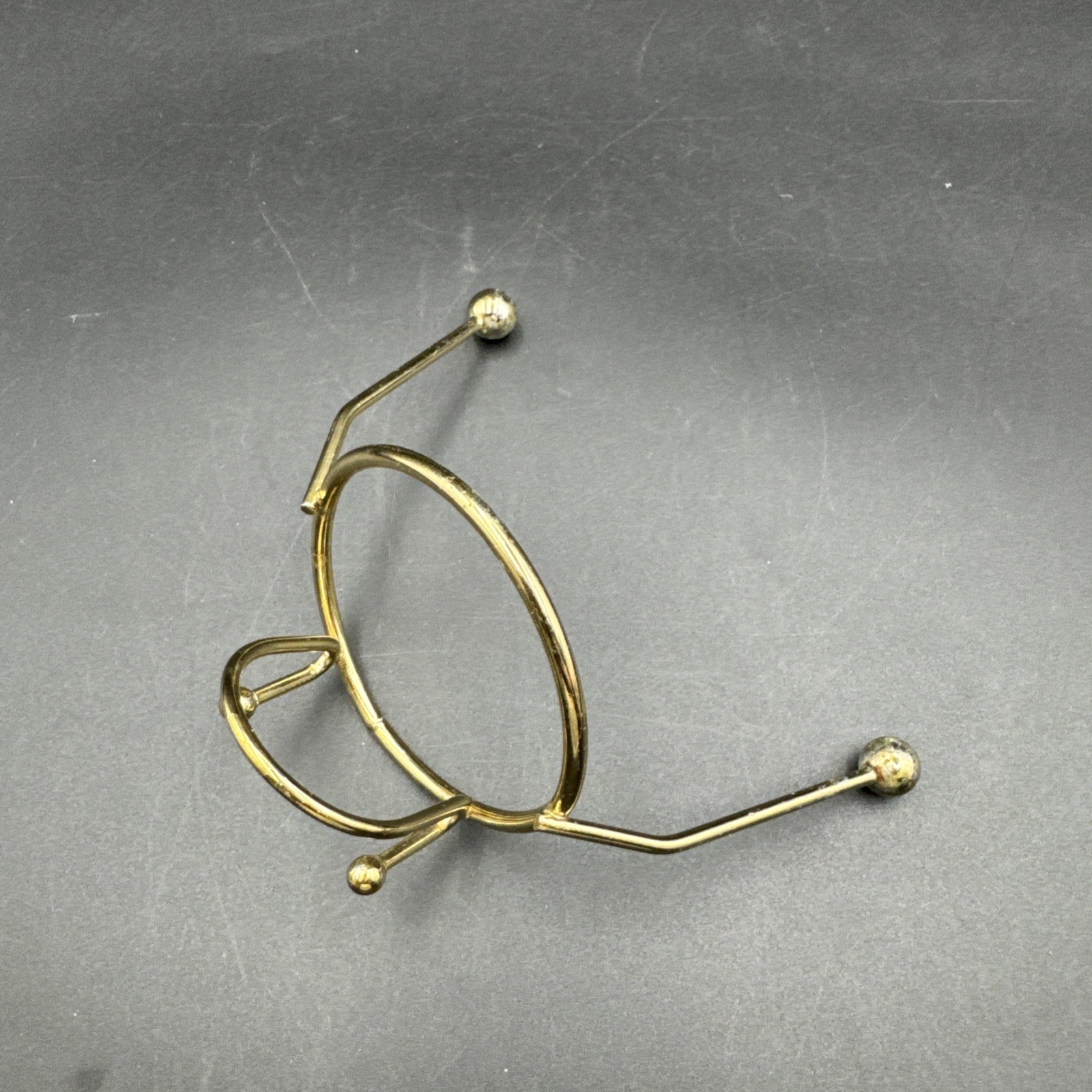 Vintage Gold Tone Replacement Bracket Holder for Chip Dip Set Unbranded
