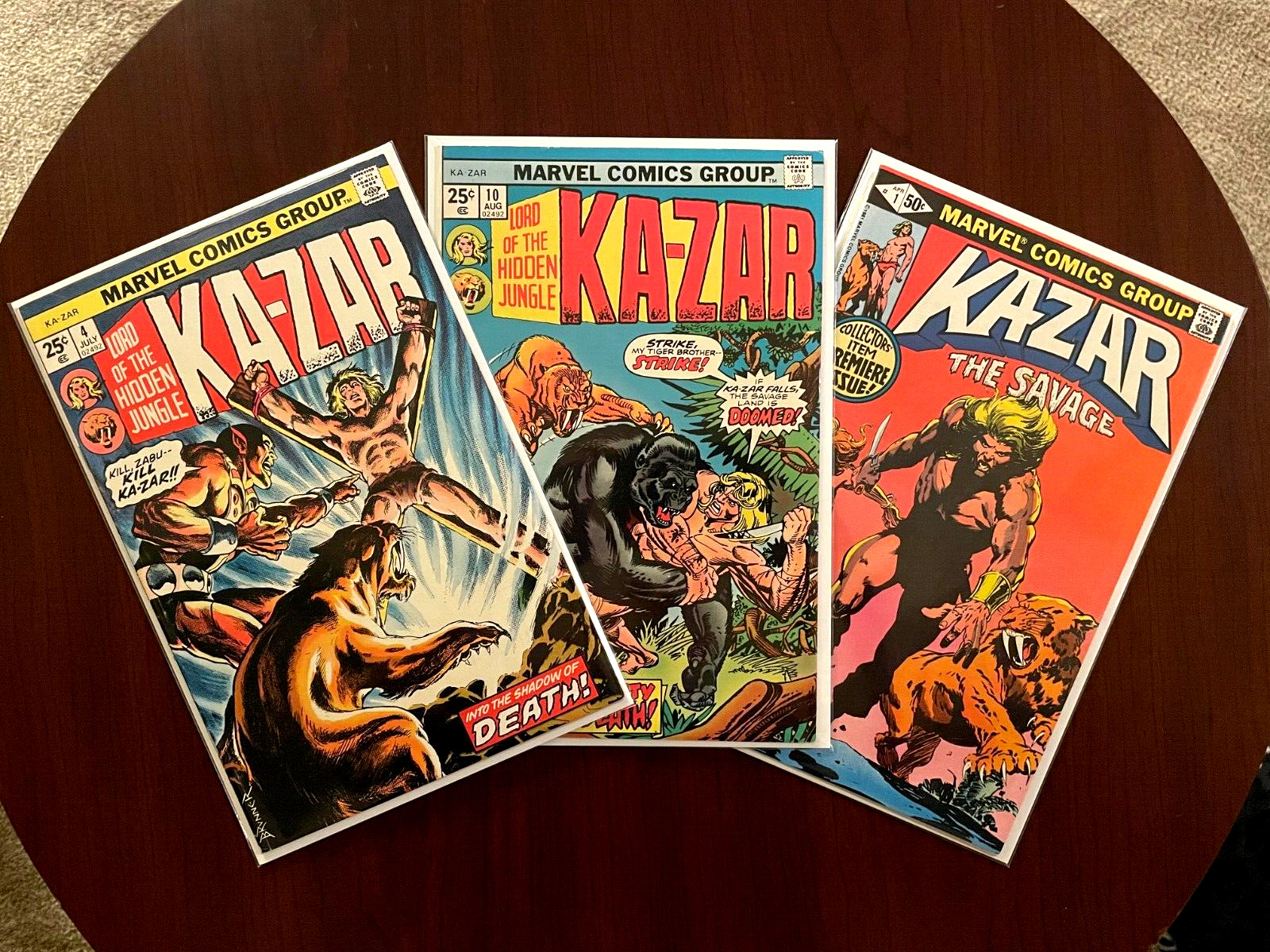 (Lot of 3 Comics) Ka-Zar #4 #10 (1974) & Ka-Zar the Savage #1 (1981) Don Heck