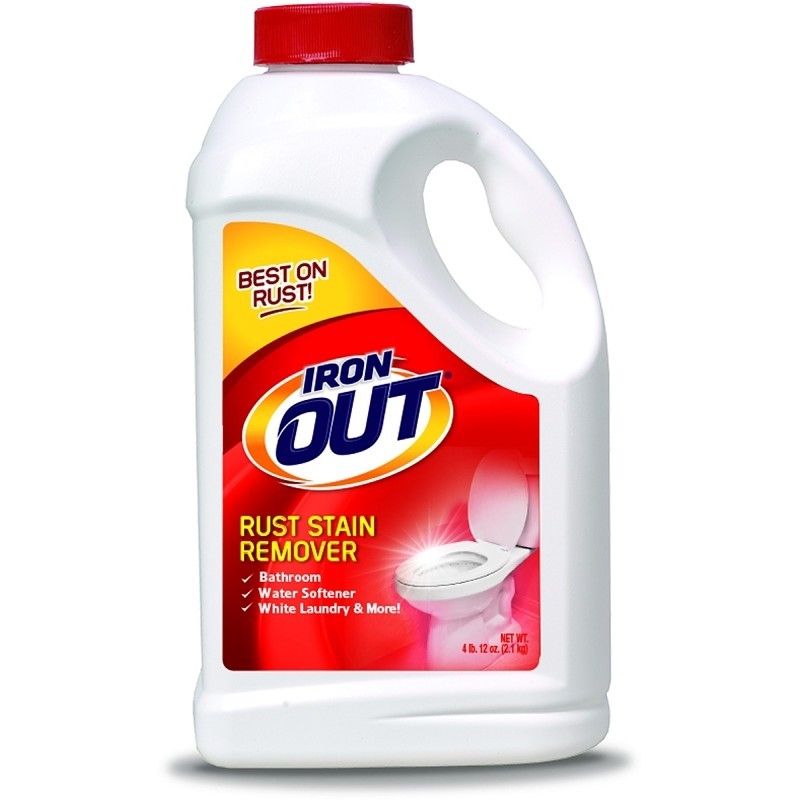 Iron OUT IO65N Rust and Stain Remover, 4.75 lb, Powder, Mint, White Iron OUT IO65N Rust and Stain Remover, 4.75 lb, Powder, Mint, White