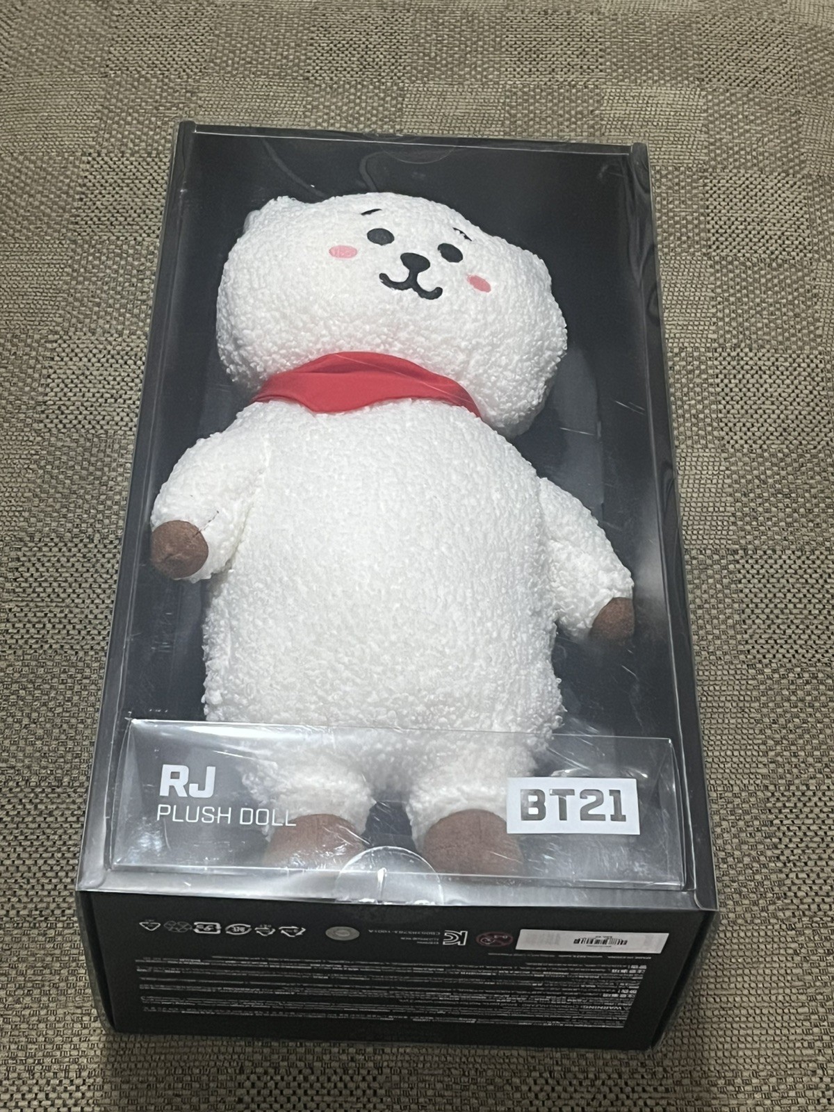 Official BTS BT21 RJ Medium Standing Plush Doll Jin Line Friends Brand New