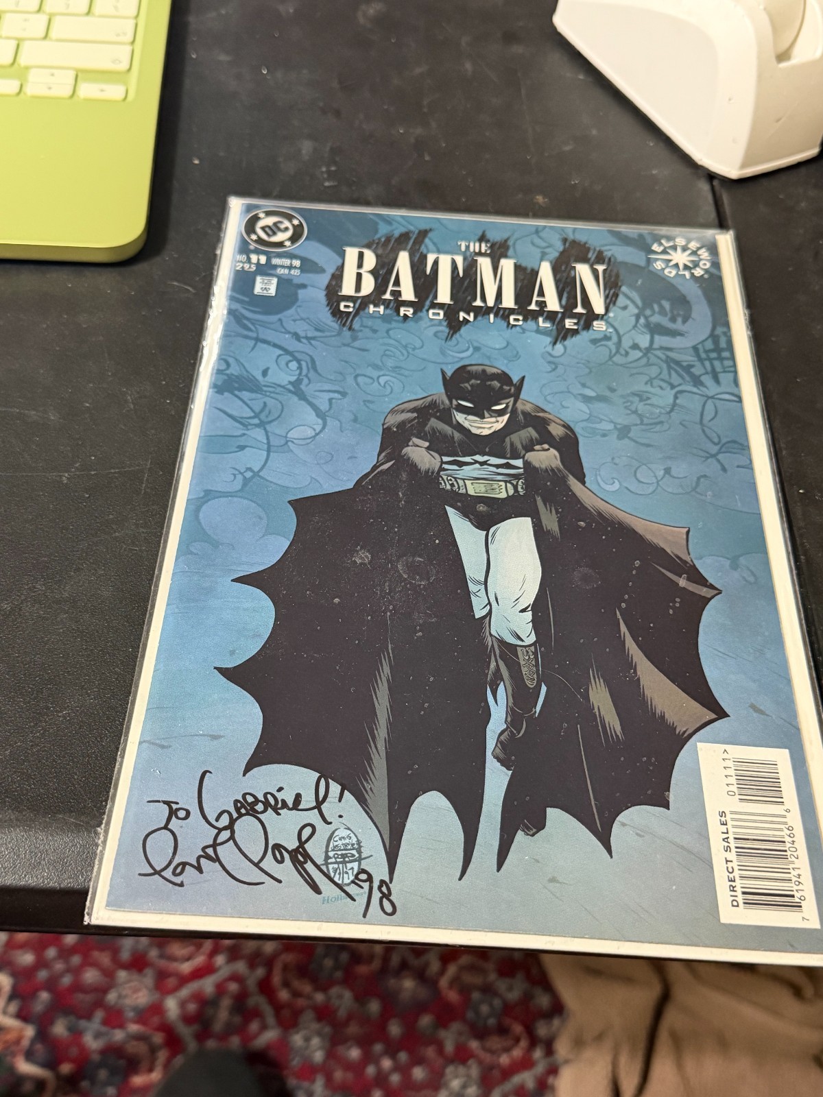 BATMAN CHRONICLES 11 SIGNED PAUL POPE W RARE ARTIST STAMP 1ST BERLIN BATMAN DC