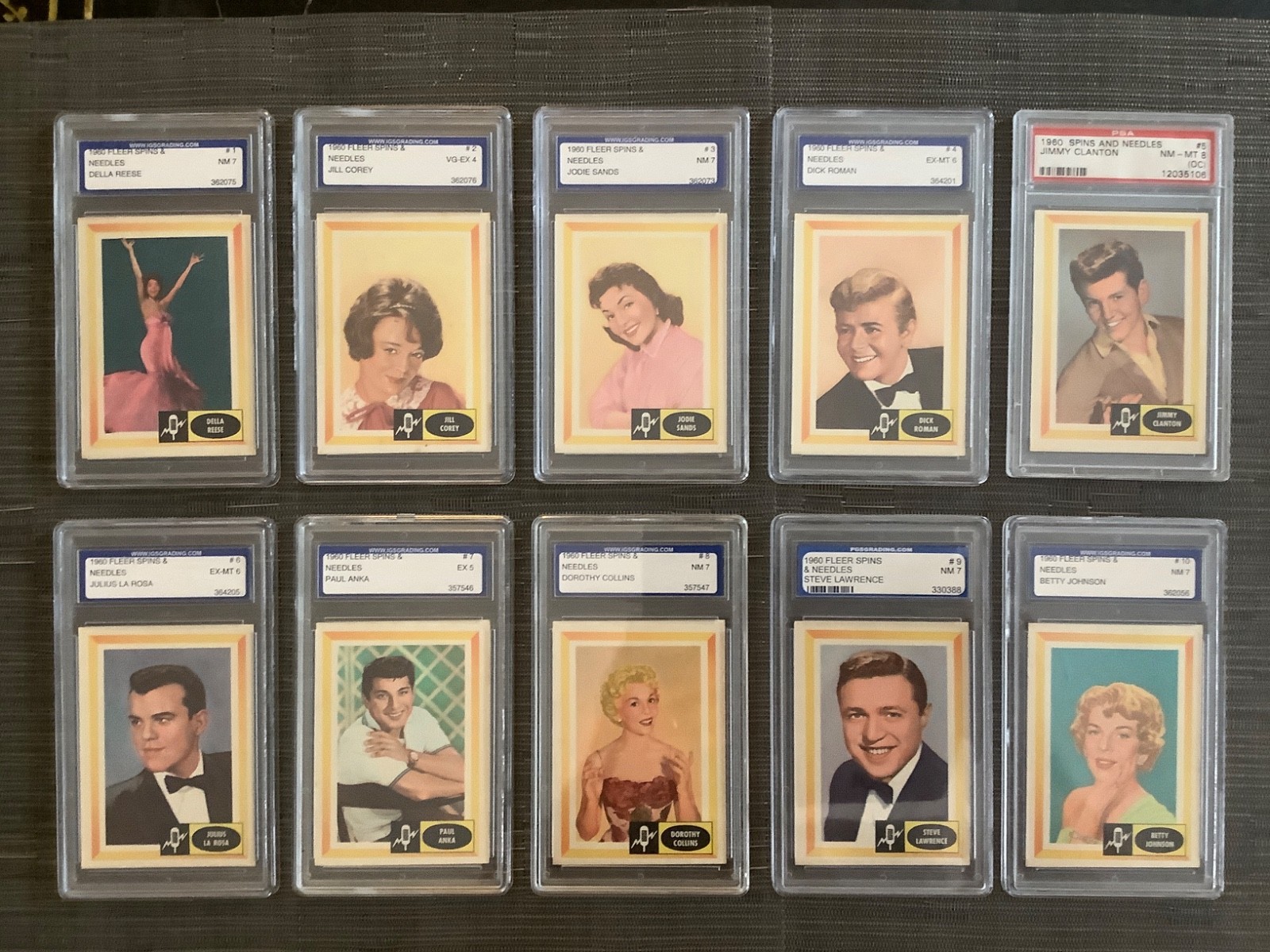 1960 Fleer Spins & Needles Complete Graded Set, 80 Cards, Averaging EX-MT 6.27 1960 Fleer Spins & Needles Complete Graded Set, 80 Cards, Averaging EX-MT 6.27