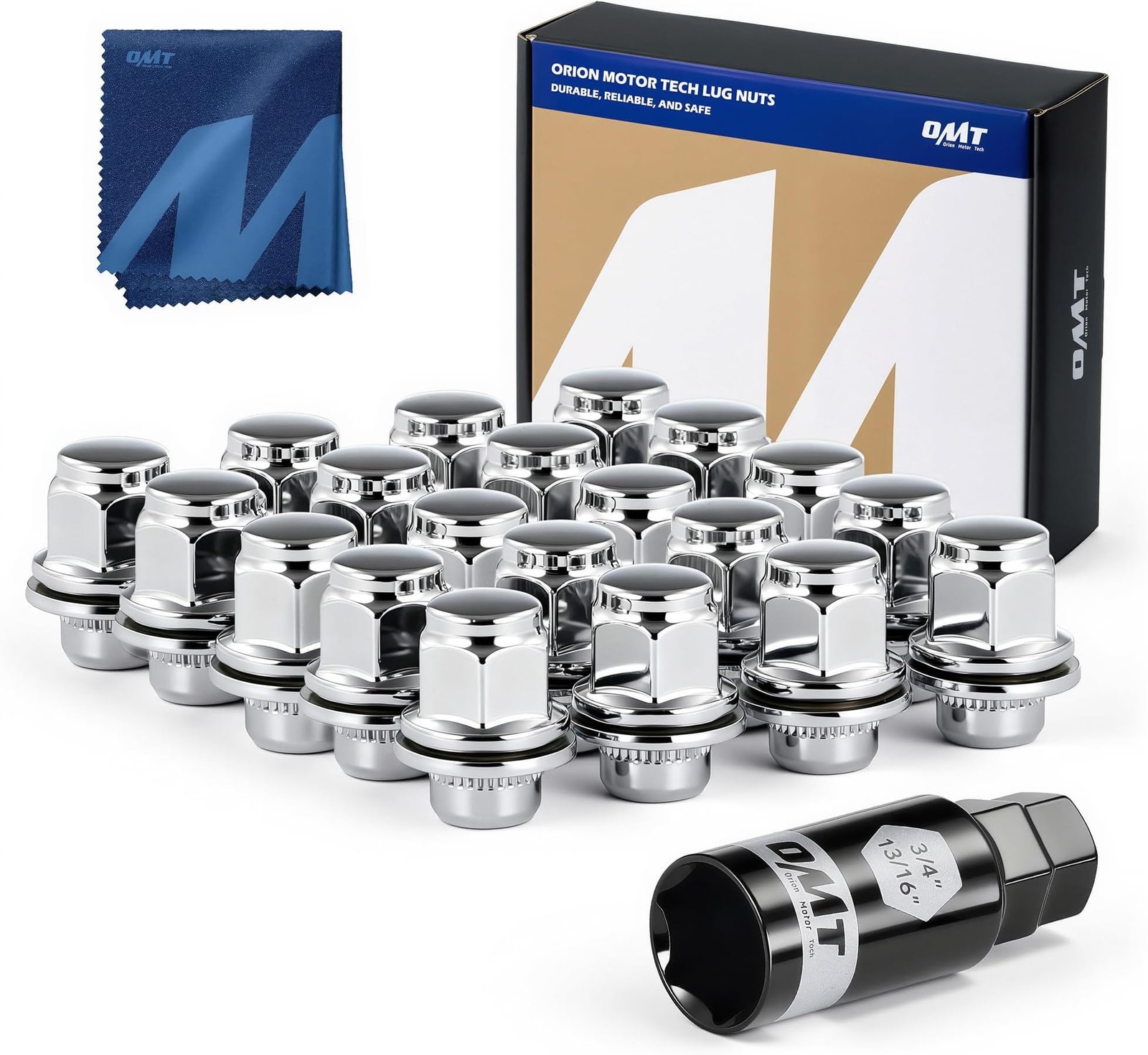 M12x1.5 Lug Nuts Mag Seat 20pc Set with Socket Key for Camry Corolla M12x1.5 Lug Nuts Mag Seat 20pc Set with Socket Key for Camry Corolla
