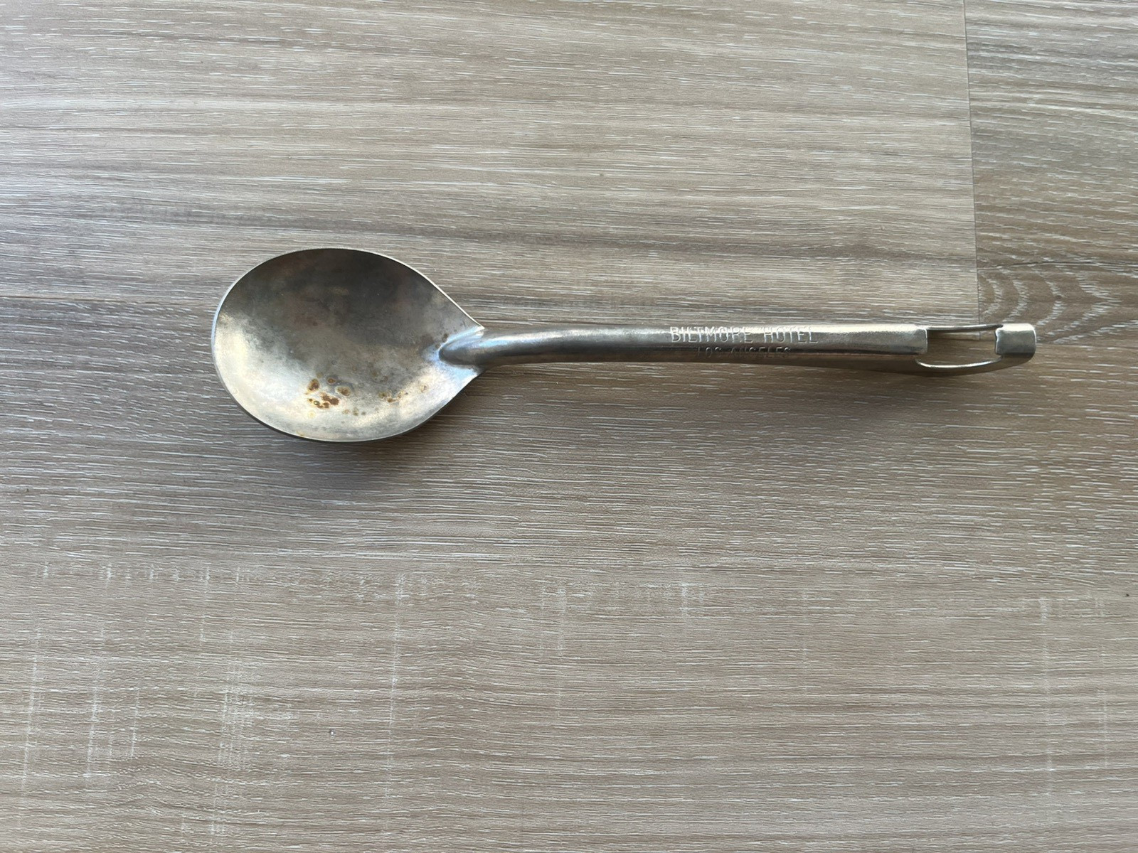Vintage Biltmore Hotel Bottle Opener Spoon Los Angeles Silverware Bar