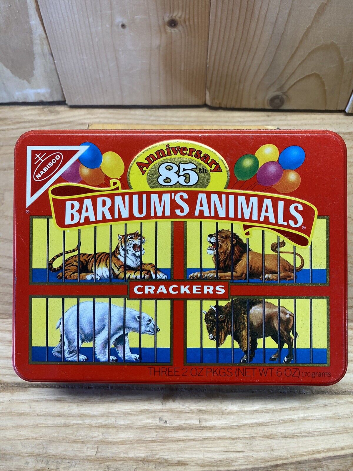 Vintage Nabisco 85th Anniversary Barnum’s Animals Crackers Tin 1987
