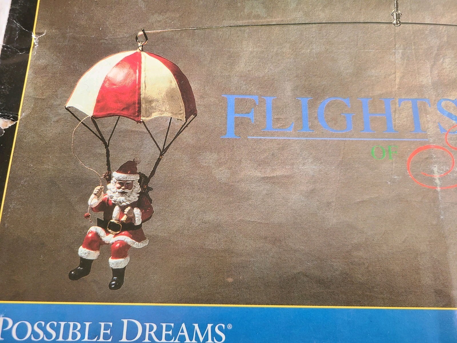 Vtg Possible Dreams Flights Of Fancy Santa Drops In 465052 Christmas Orig Box