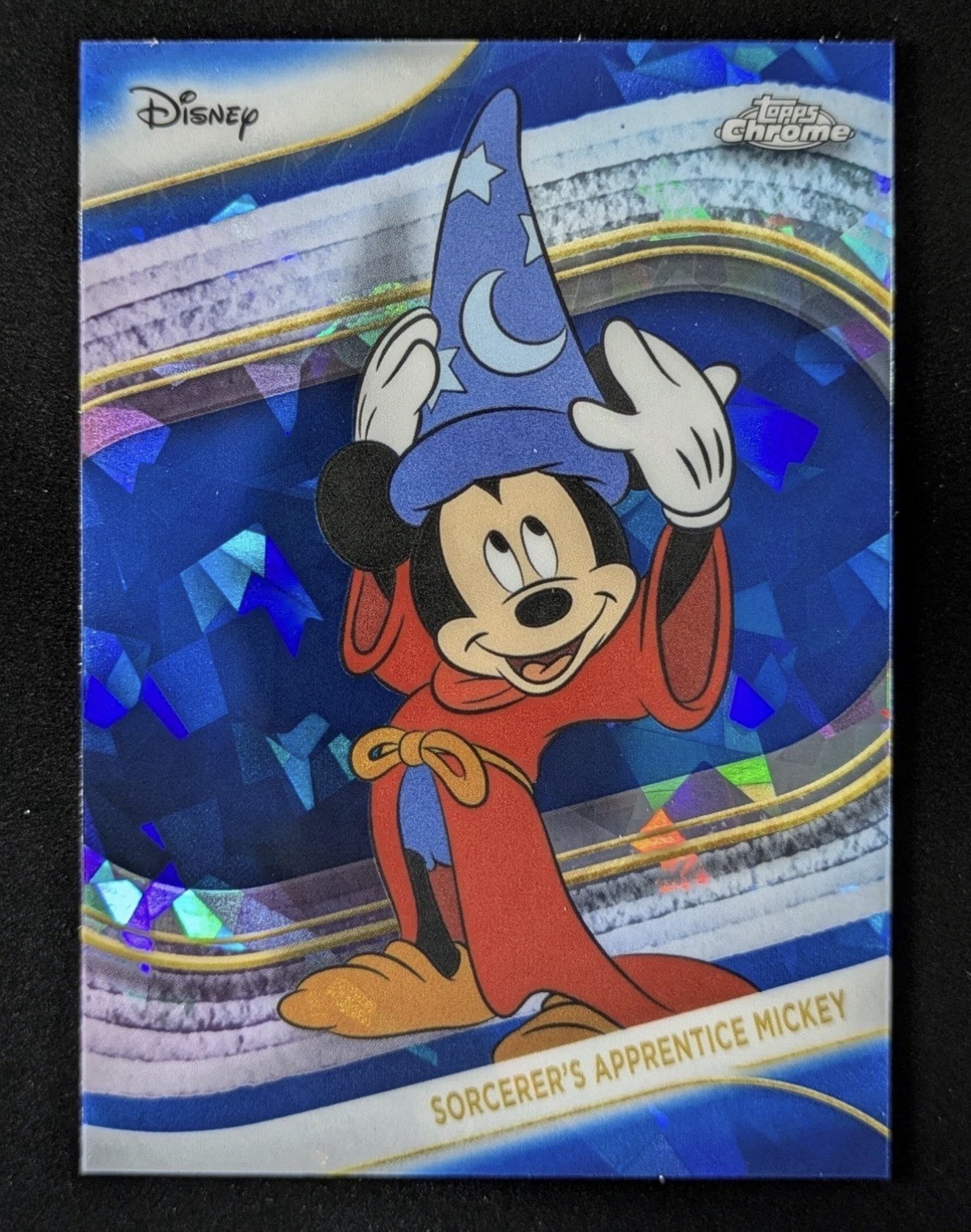 2025 Disney Topps Chrome SORCERER'S APPRENTICE MICKEY Sapphire SP Fantasia #190