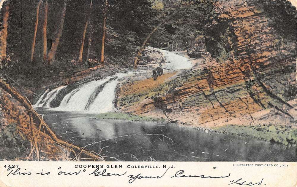 Colesville New Jersey Coopers Glen Scenic View Antique Postcard K41357