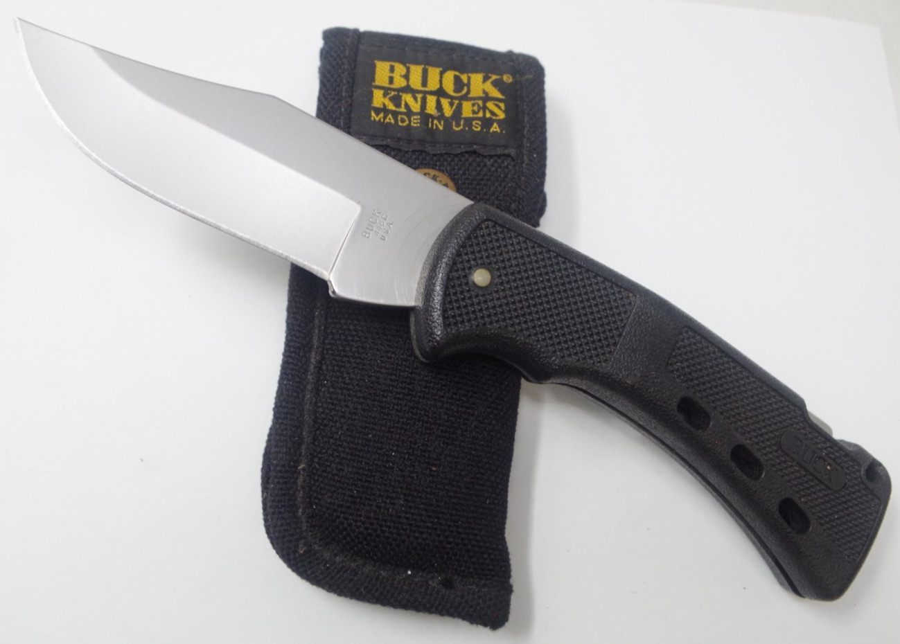 1999 Buck Goliath 446 Blade Clip Point Pocket Knife Retired USA - TSA Auction