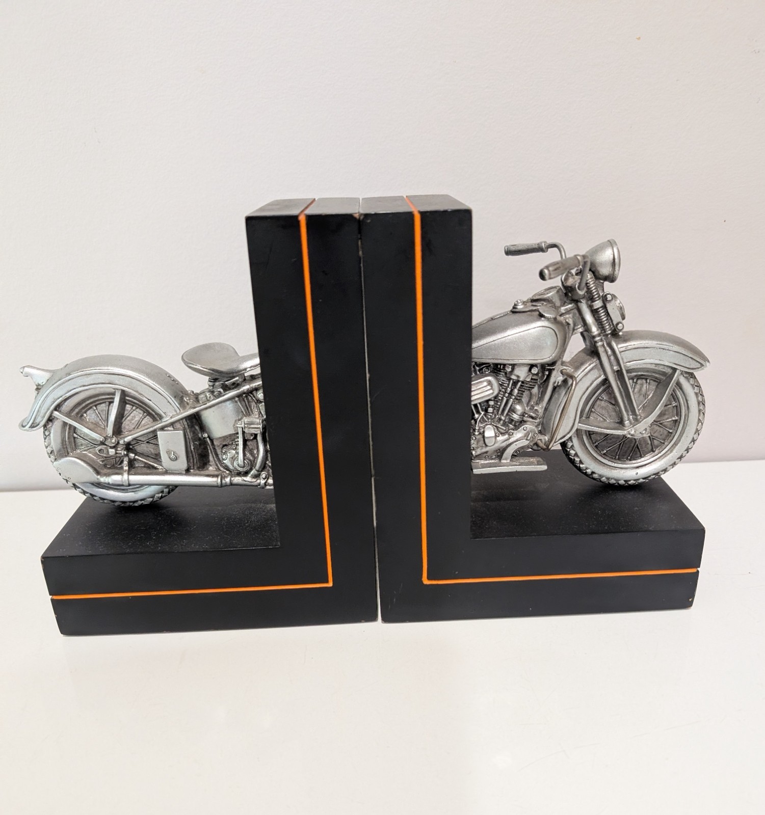 Harley Davidson Book Ends 2004 Hallmark