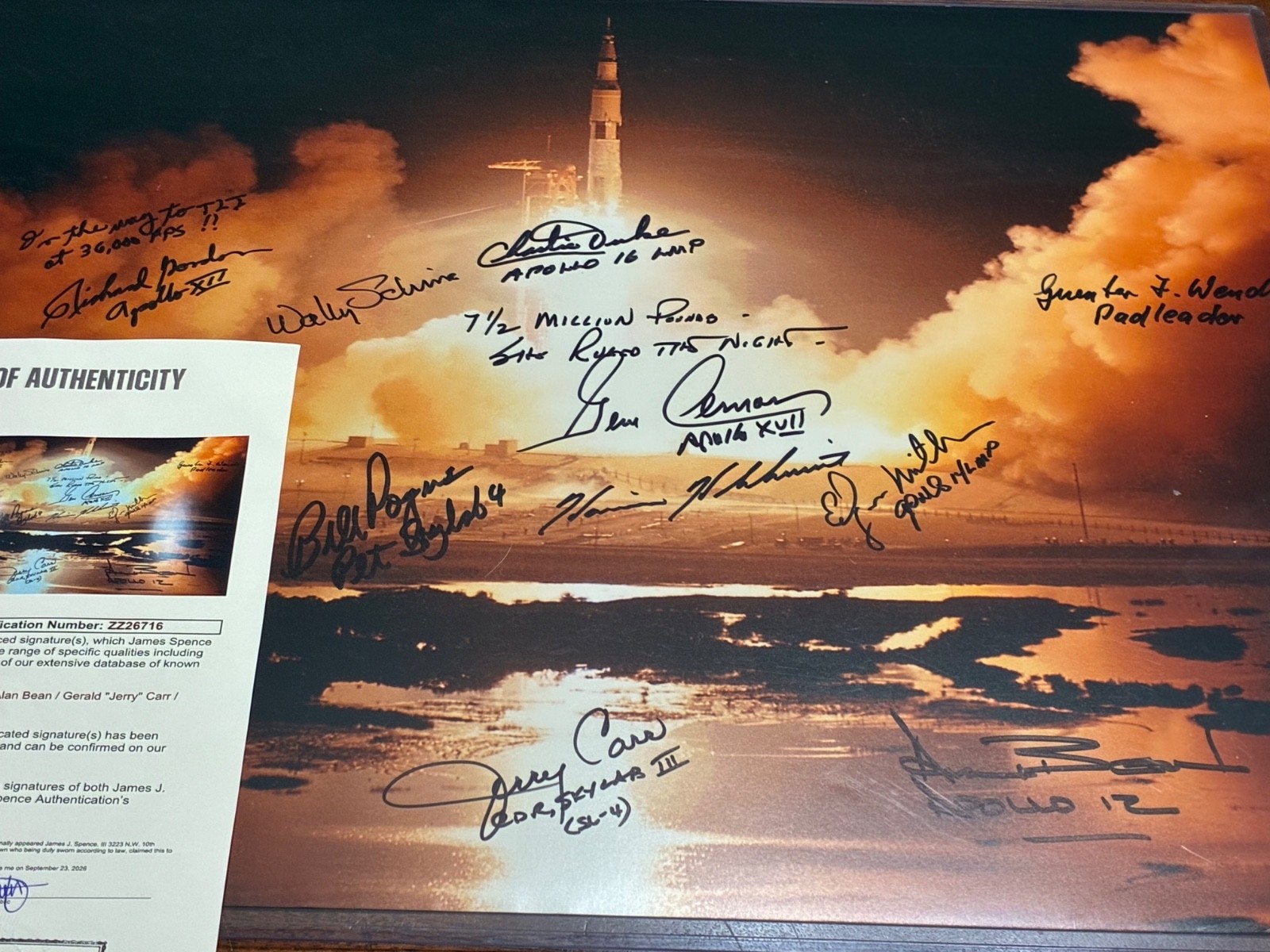 APOLLO 17  signed 