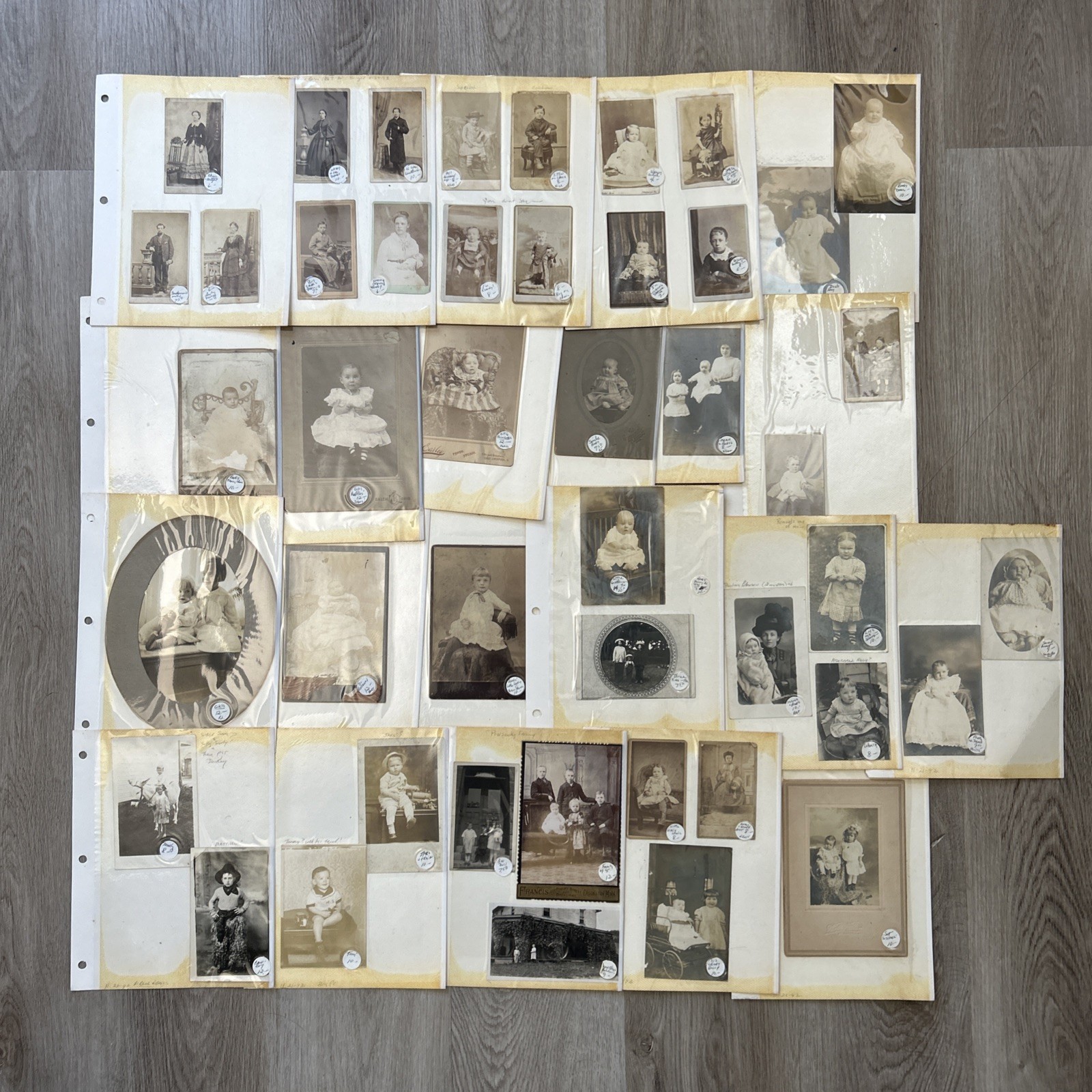 Lot of 52 Antique Photos Victorian Men Women Girls Couples Portraits 1800s 1900s