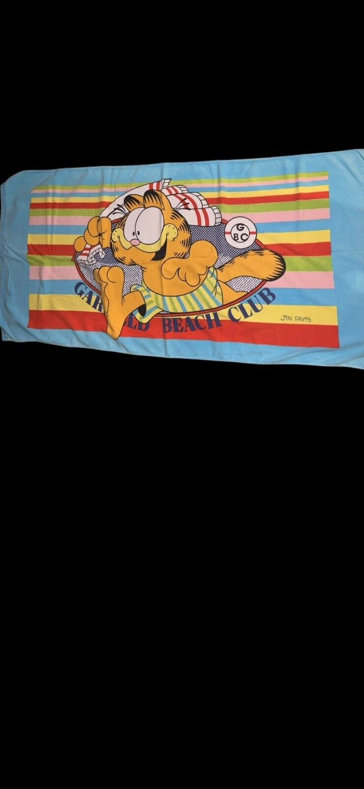Vintage 1978 Garfield beach towel