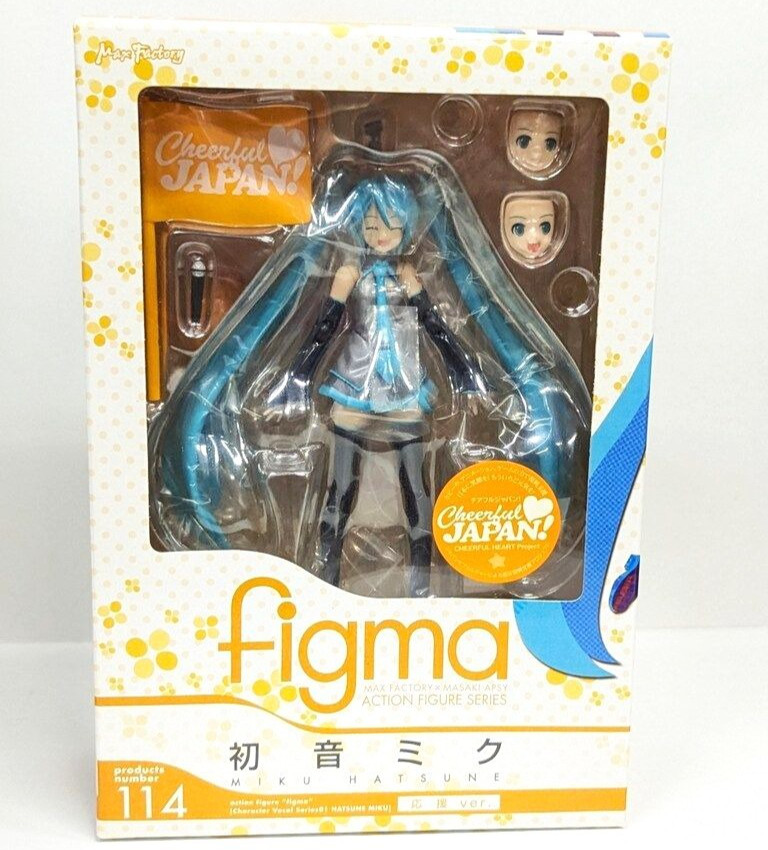 figma 114 Hatsune Miku Cheerful Support Ver. Max Factory Vocaloid Japan NEW