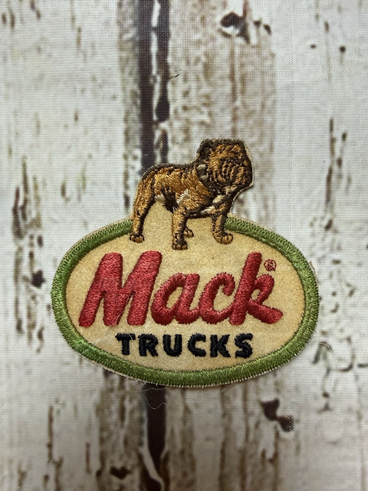 VTG Mack Trucks Bulldog 1970s Embroidered Trucker Hat Shirt Jacket Patch 3