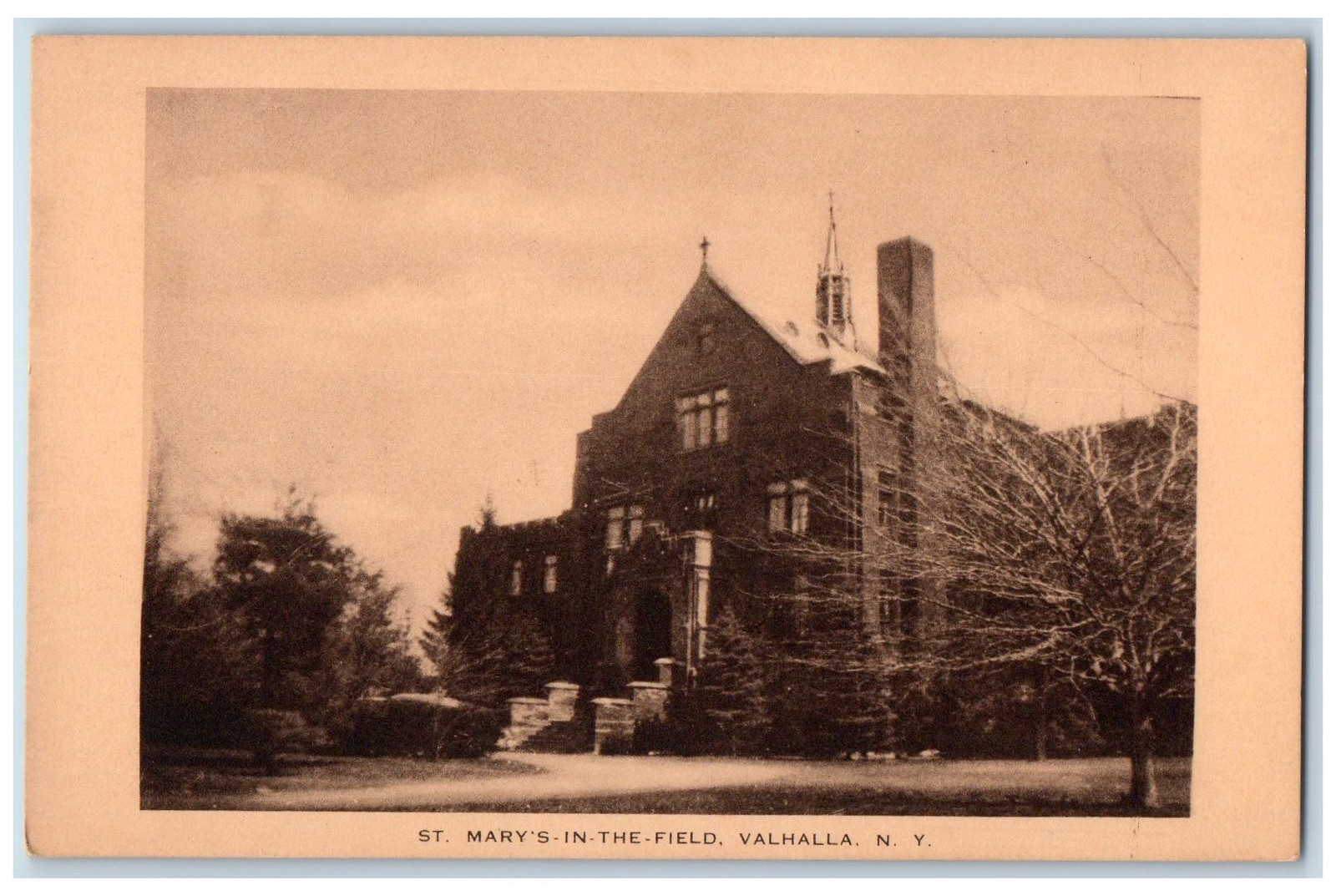 c1920\'s St. Mary\'s In The Field Exterior Valhalla New York NY Unposted Postcard