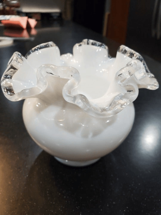 Fenton Silvercrest Milk Glass Bowl