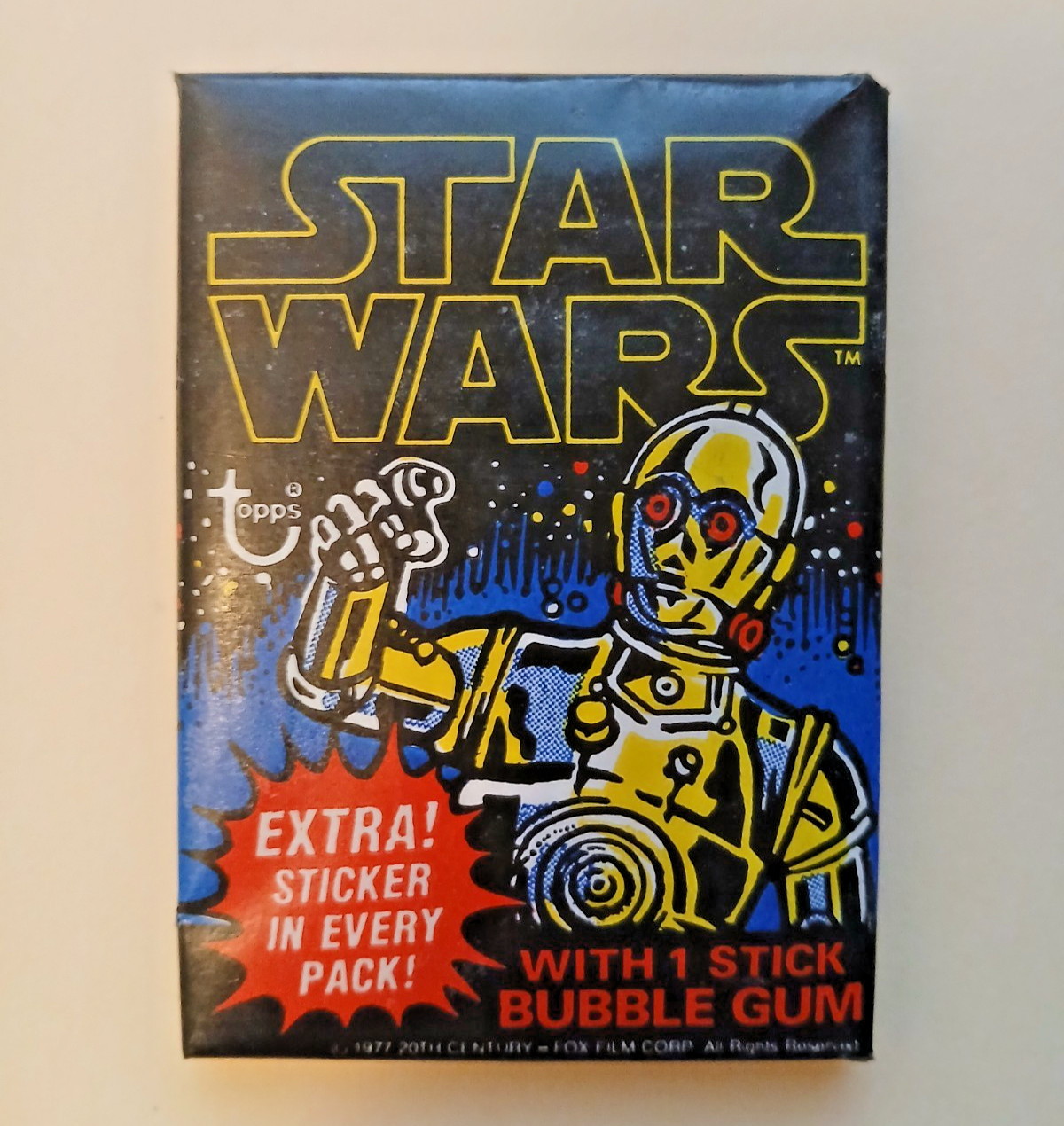 1977 Topps - STAR WARS Black/Blue Series 1 - 8 Cards and 1 Sticker