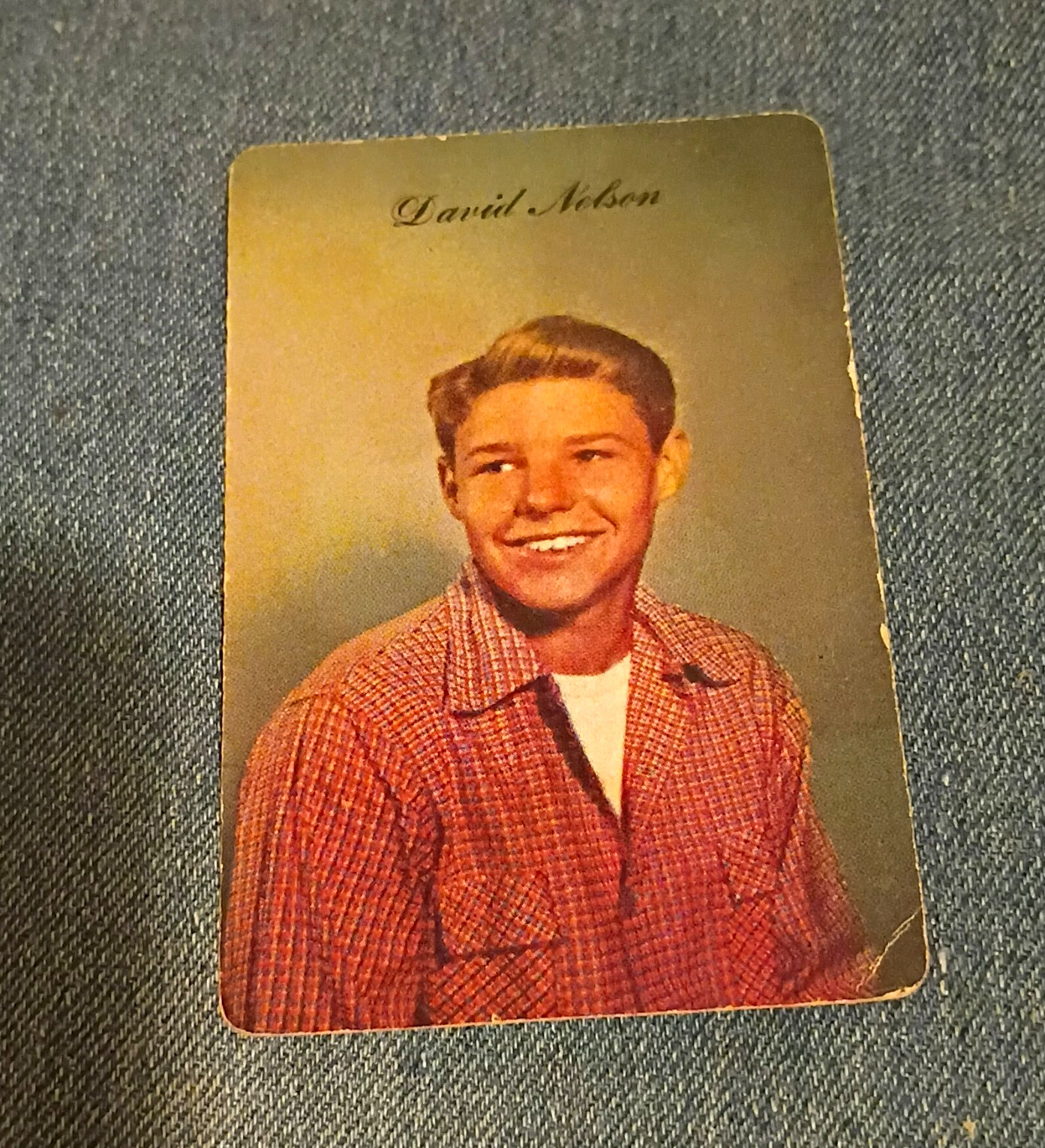 Mother\'s Cookies 1953 TV & Radio Stars Card #12 David Nelson Ozzie & Harriet