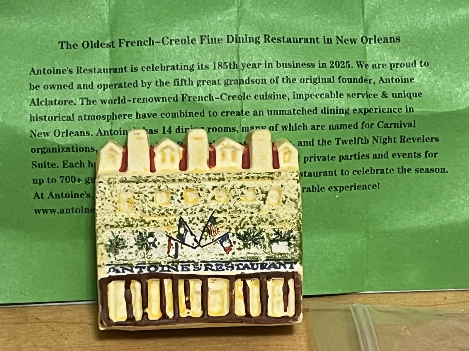 2025 Haydel\'s king cake baby ANTOINE’S Mardi Gras New Orleans haydels piece