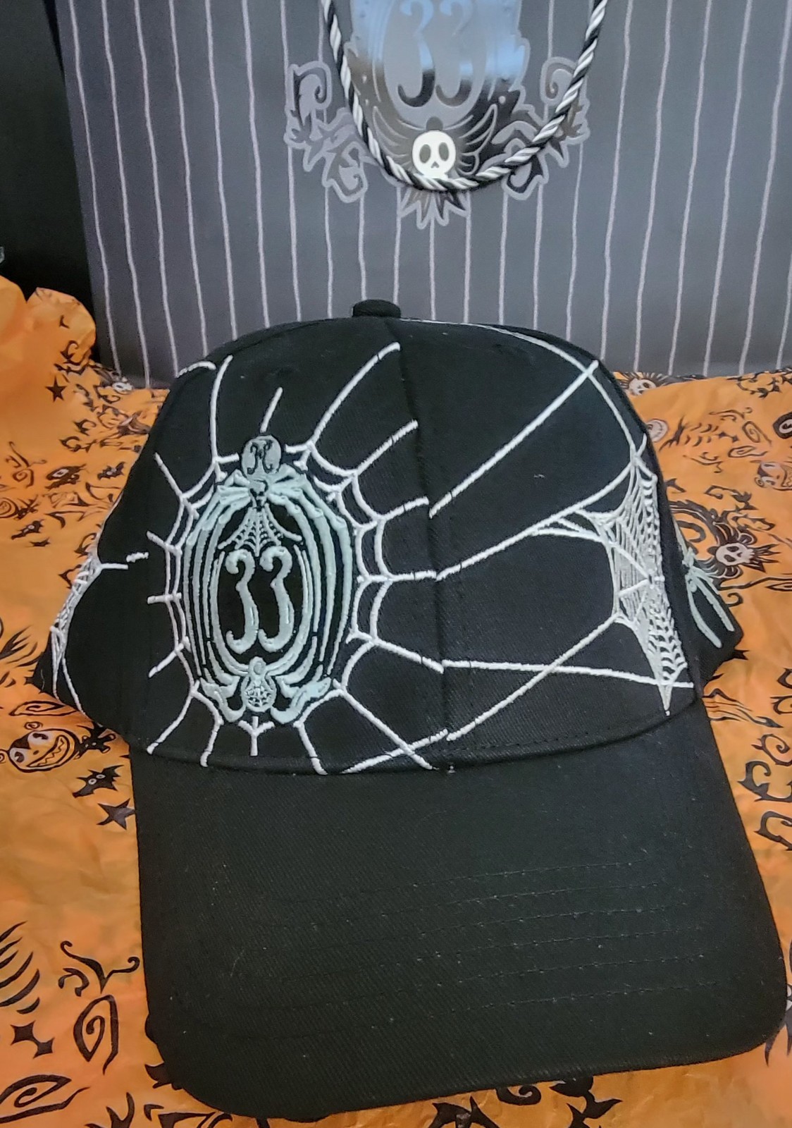Club 33 Disneyland Halloween 2026 Glow In The Dark Cap Hat Brand New