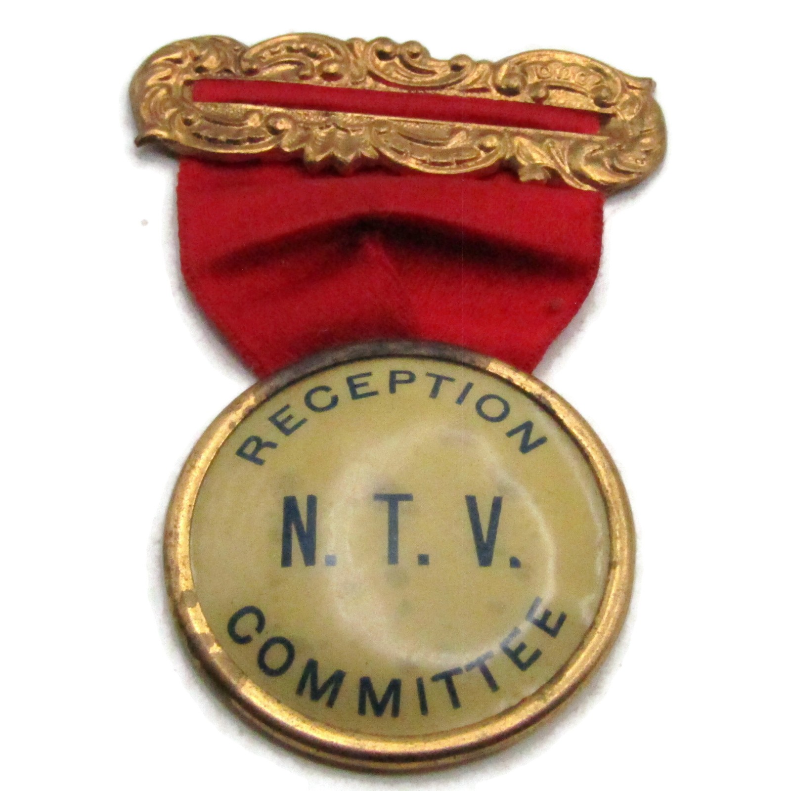 Vintage N.T.V. Reception Committee Medal Pin Badge