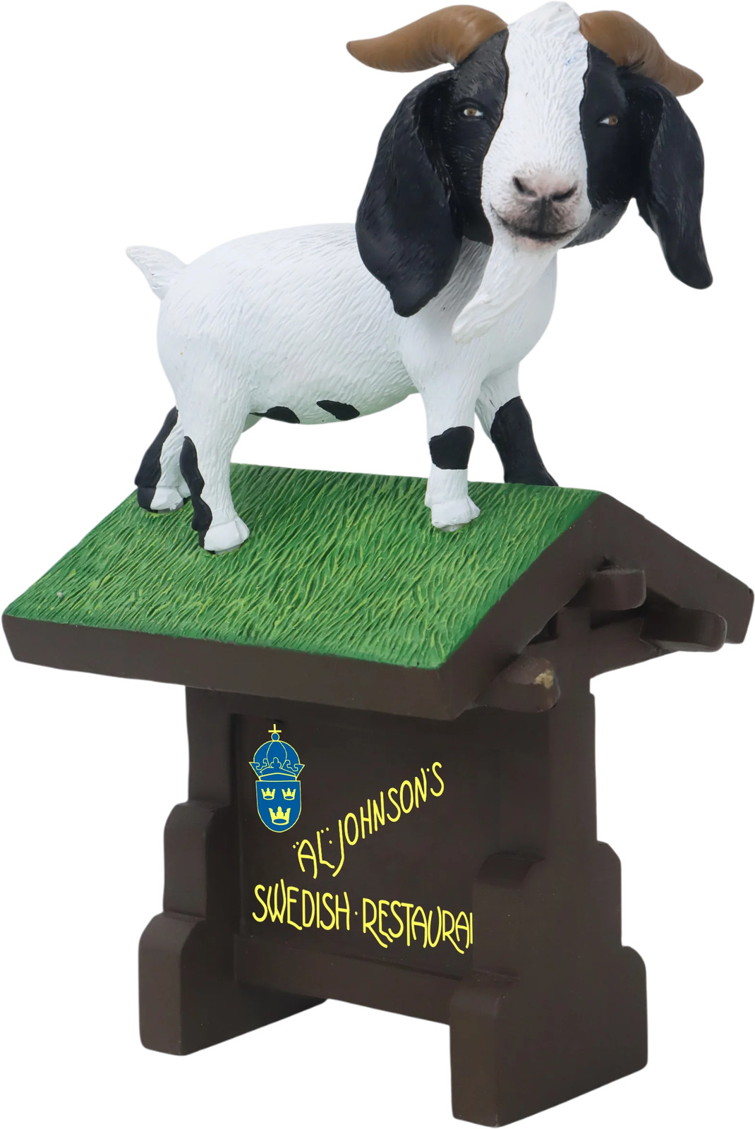 Al Johnson\'s Swedish Restaurant  Goat On Roof Bobblehead